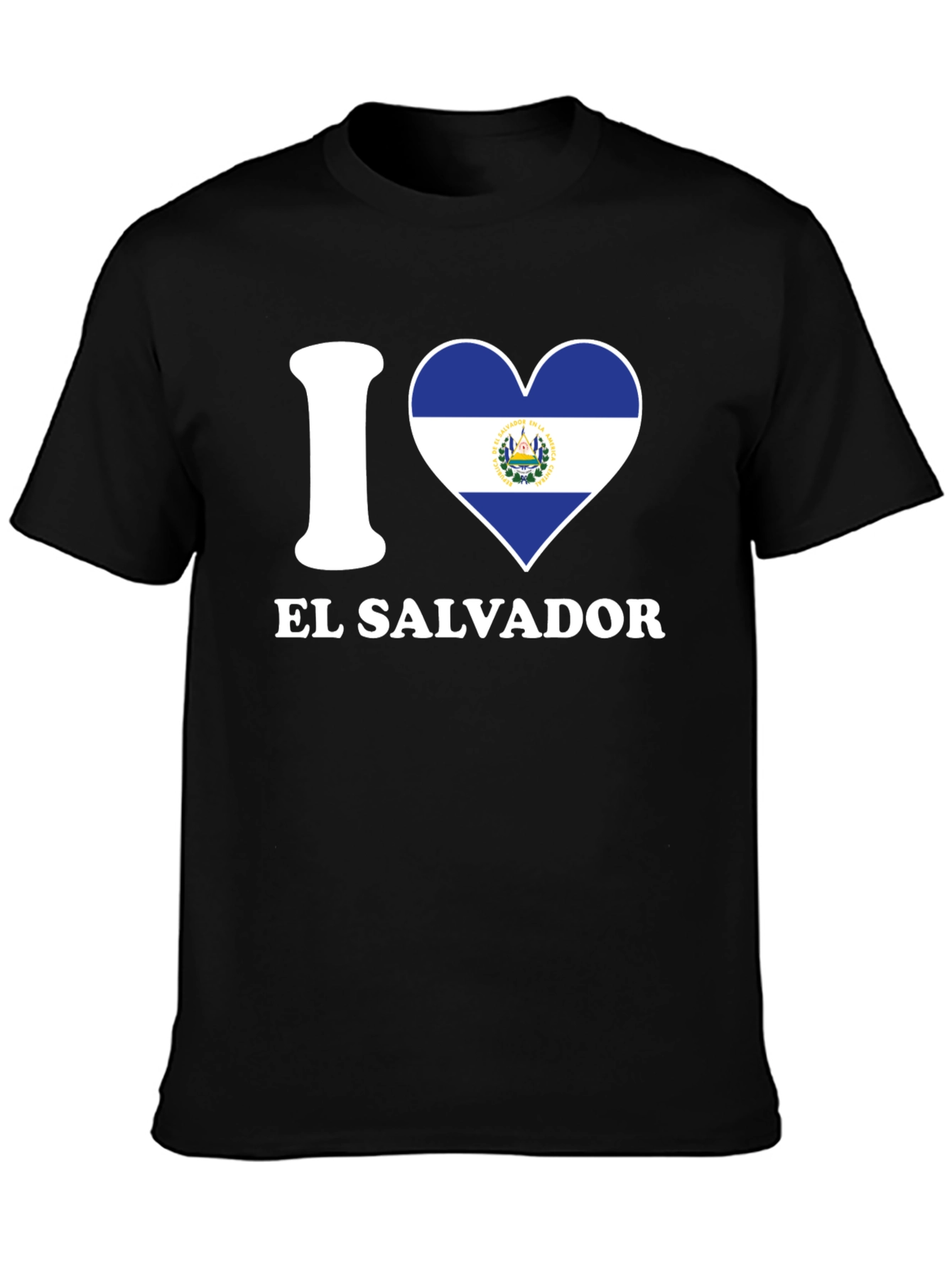 I Heart El Salvador Flag Graphic T-Shirt