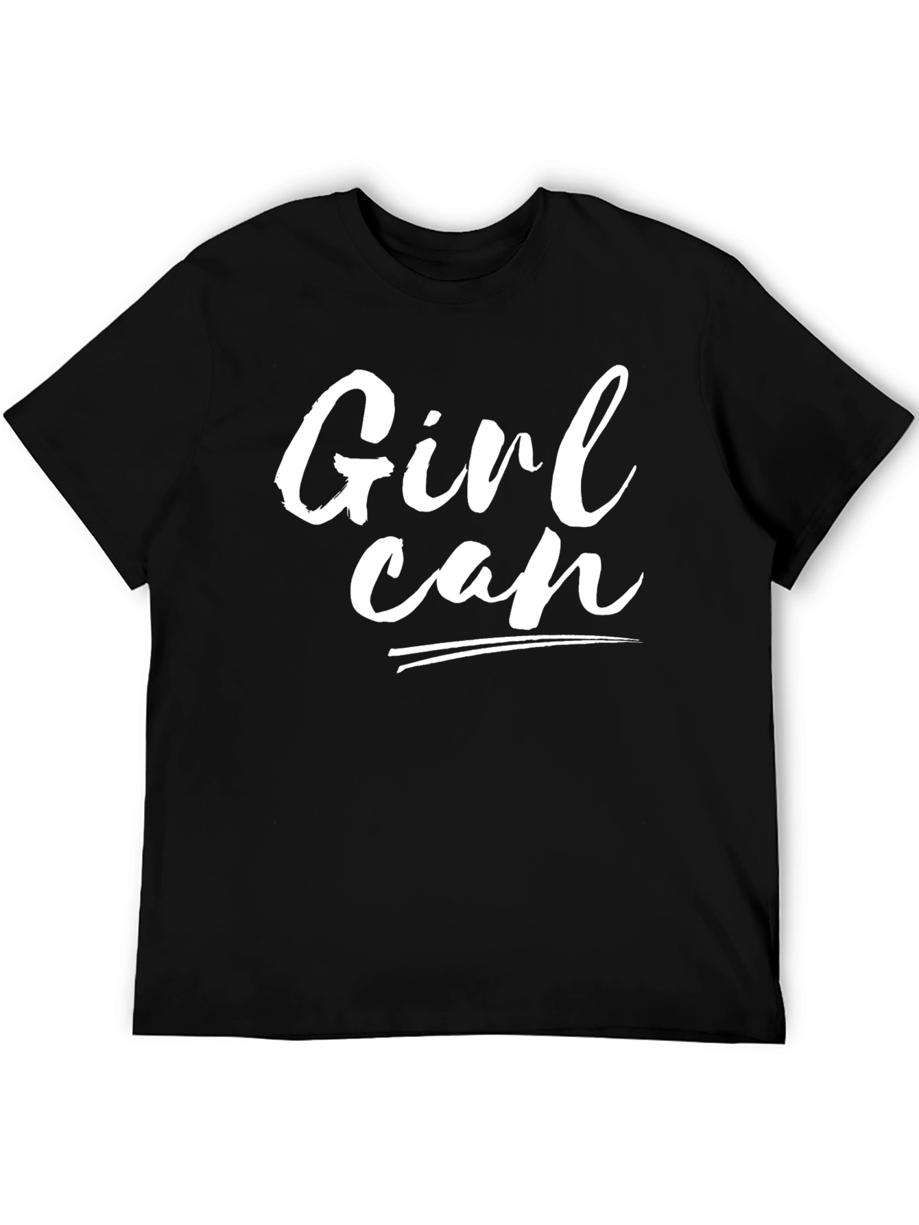 Girl Can T-Shirt - Black Cotton Tee