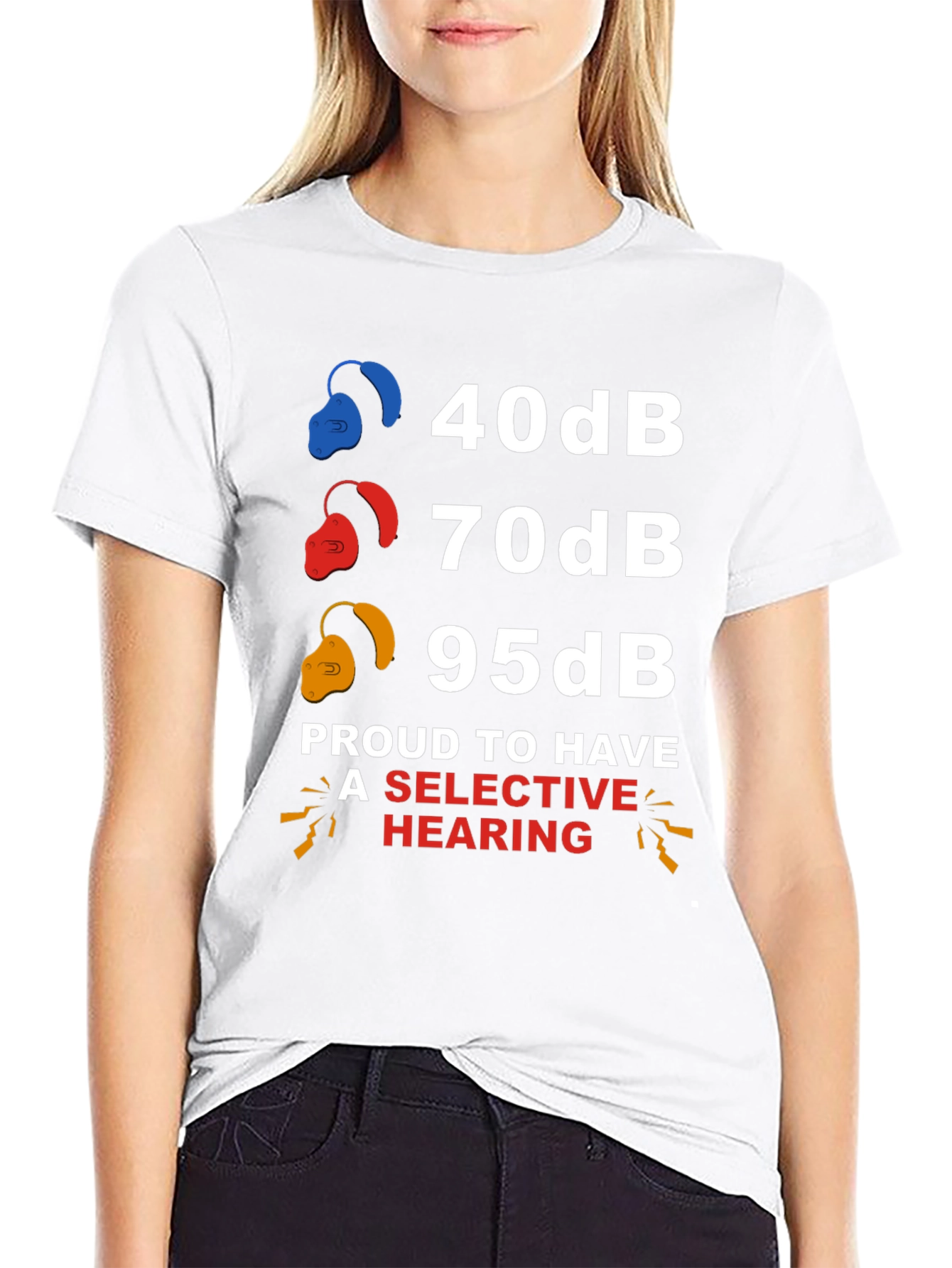 Selective Hearing T-Shirt: Funny Audiology Humor