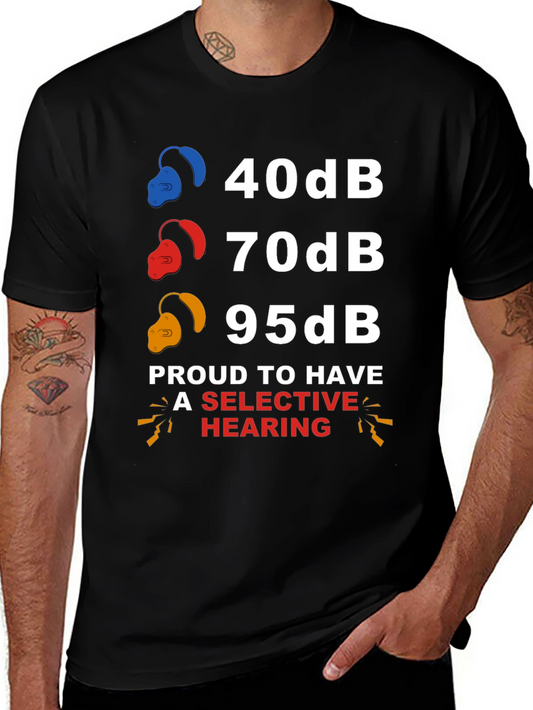 Selective Hearing T-Shirt: Funny Audiology Humor