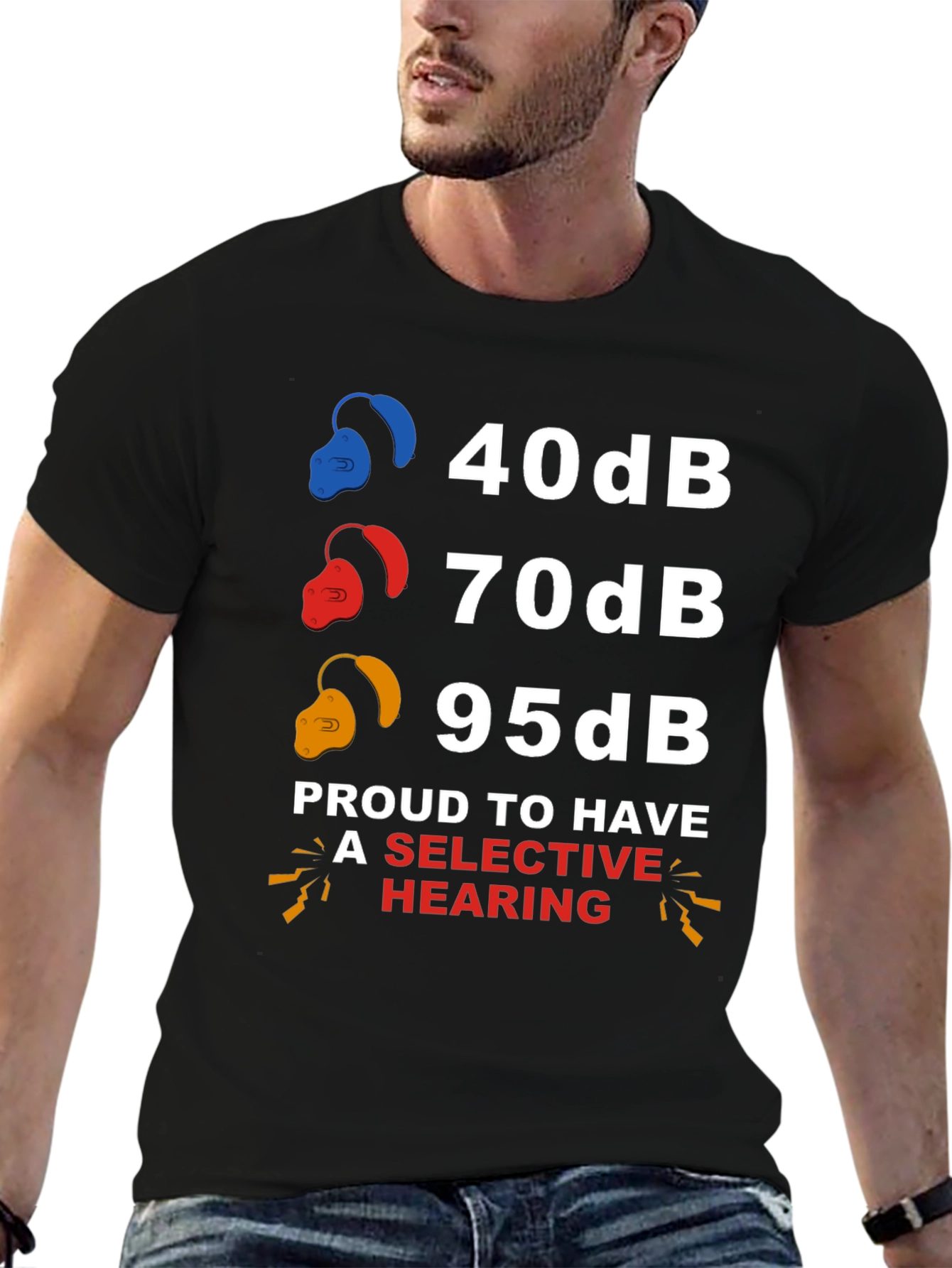 Selective Hearing T-Shirt: Funny Audiology Humor