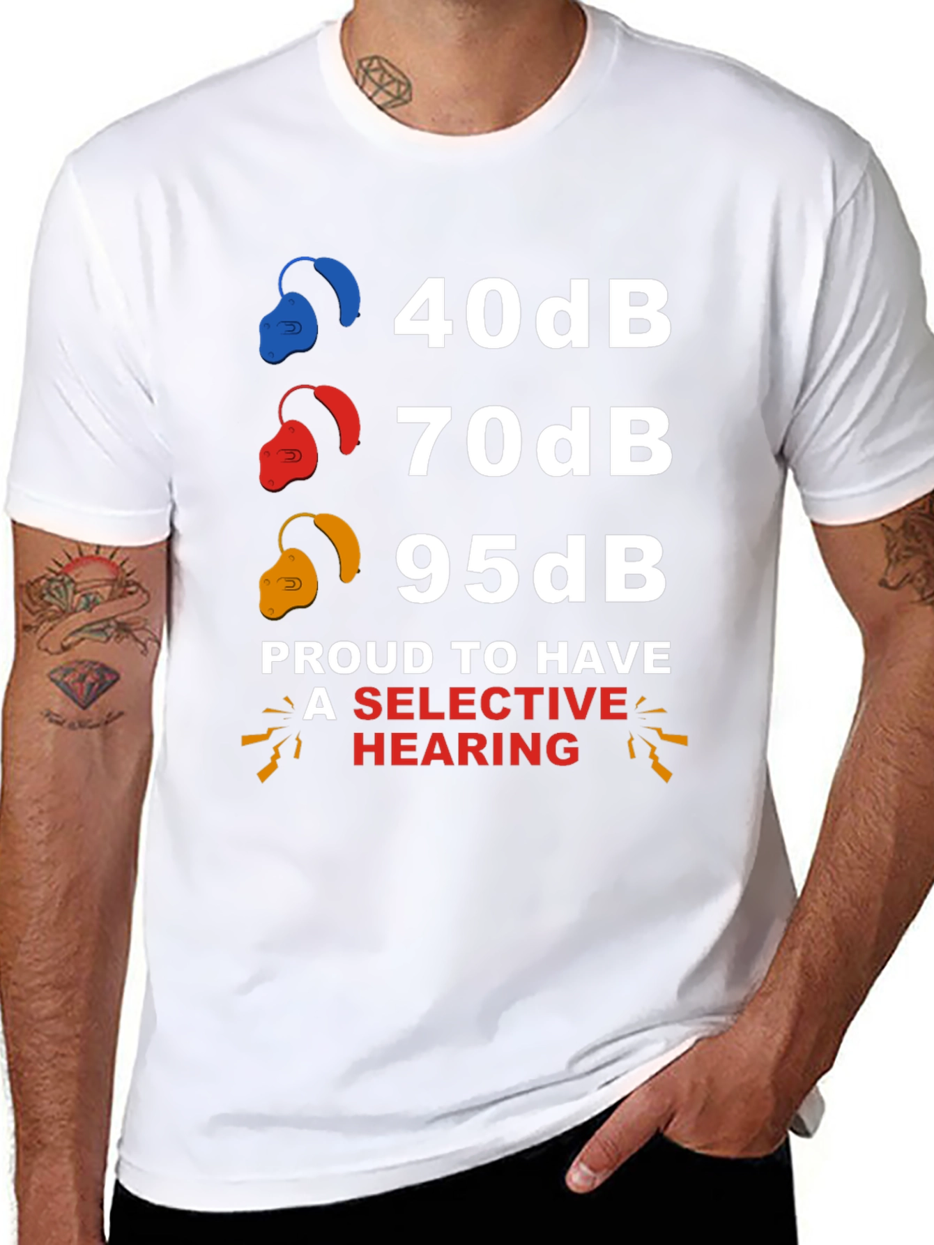 Selective Hearing T-Shirt: Funny Audiology Humor