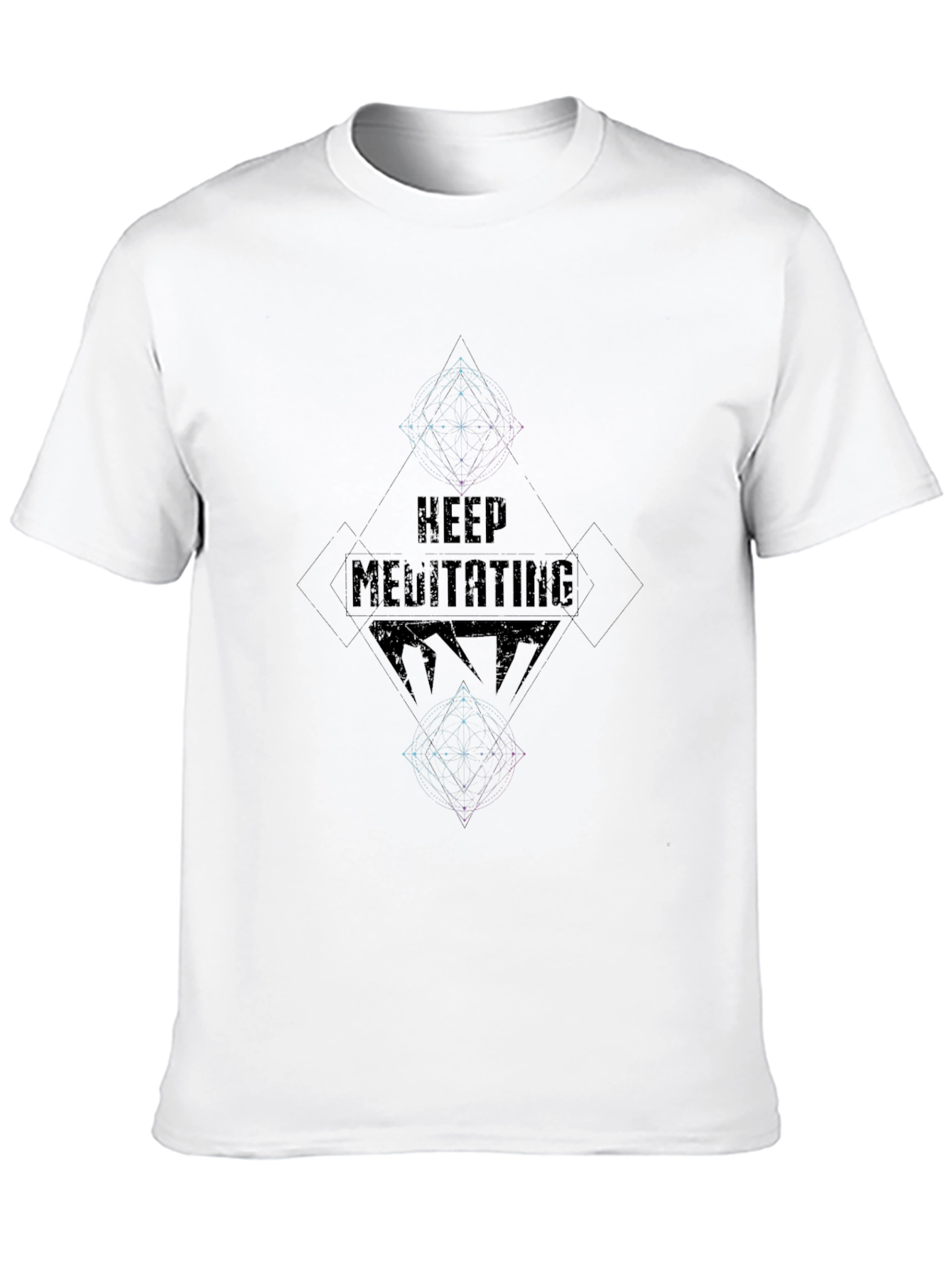 Keep Meditating Graphic T-Shirt - Black