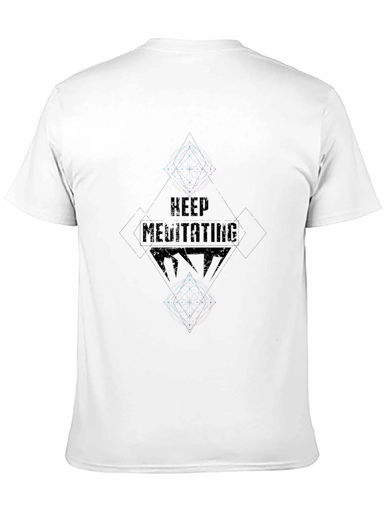 Keep Meditating Graphic T-Shirt - Black