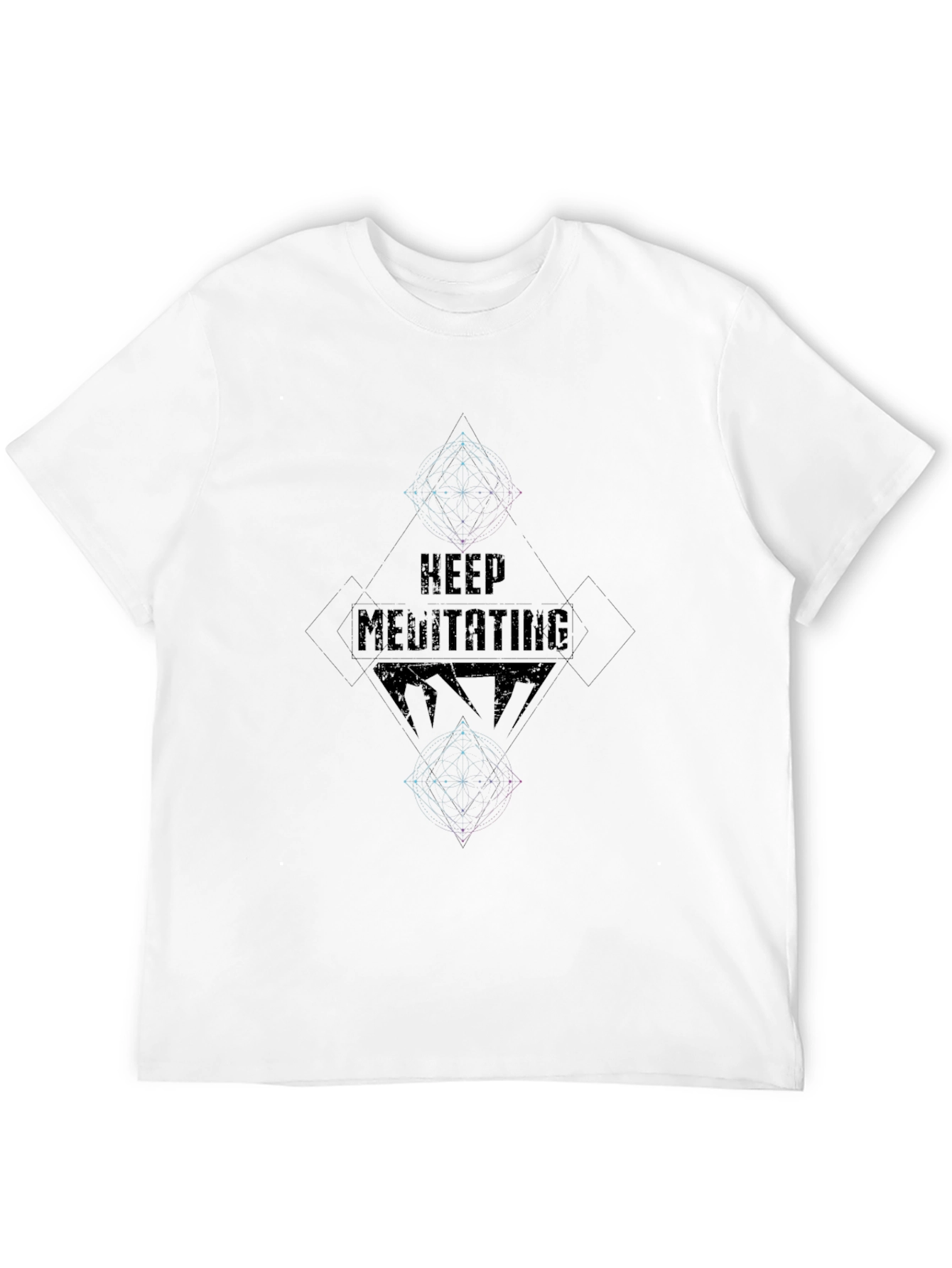 Keep Meditating Graphic T-Shirt - Black
