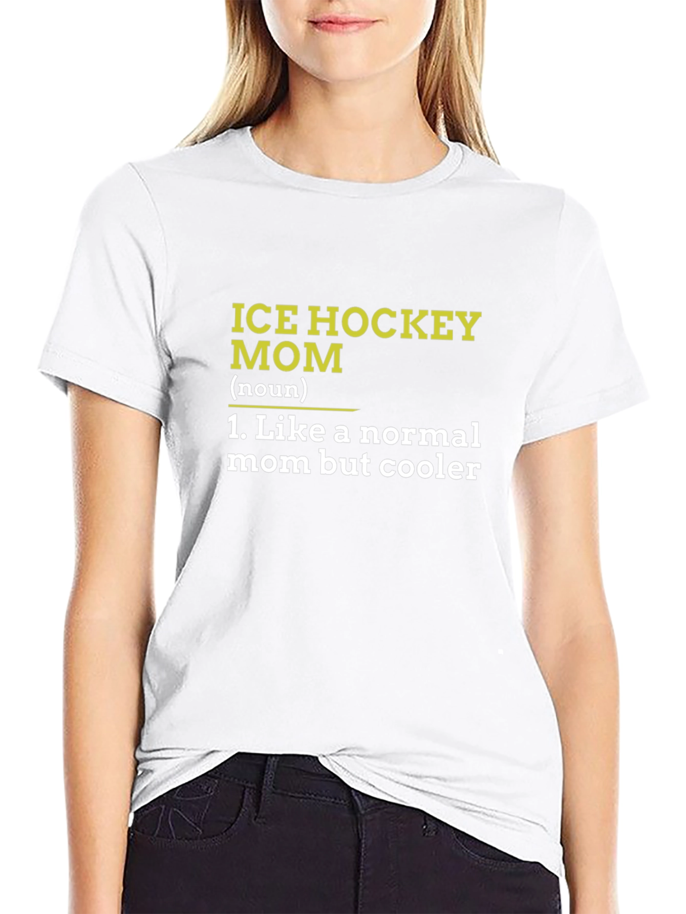 Ice Hockey Mom T-Shirt - Cool Mothers Day Gift