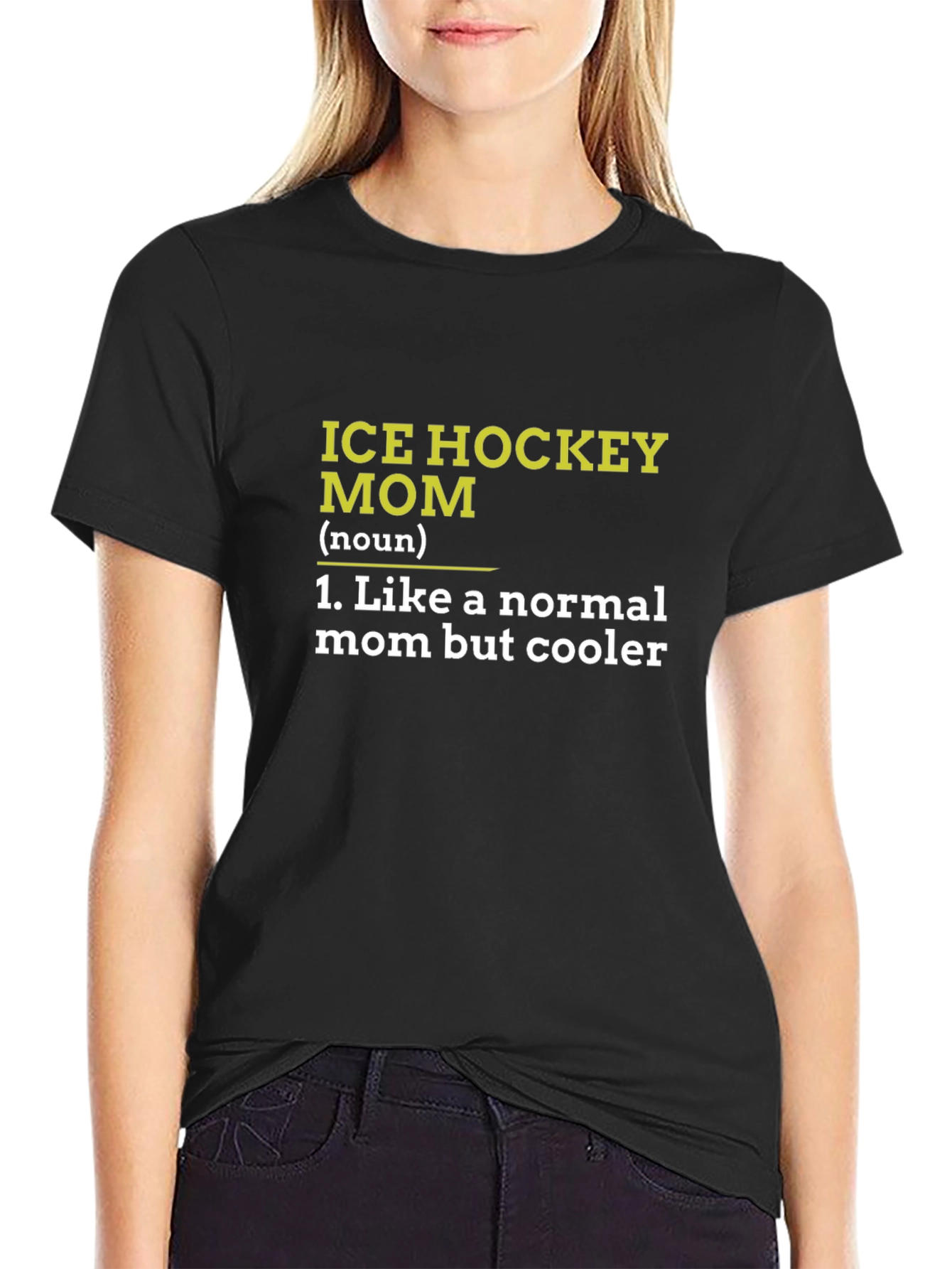 Ice Hockey Mom T-Shirt - Cool Mothers Day Gift