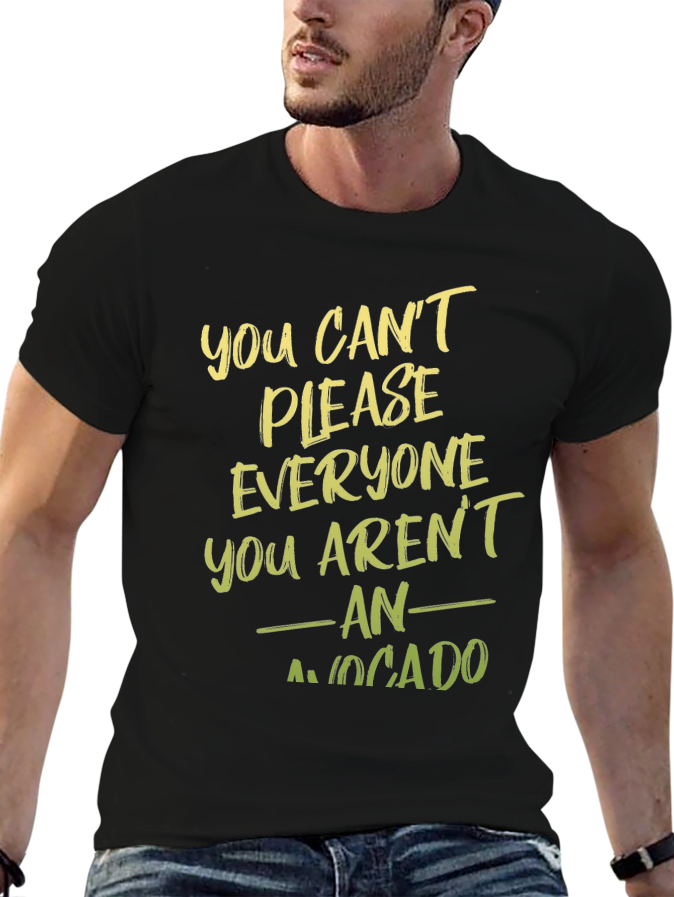 Humorous Avocado Graphic T-Shirt