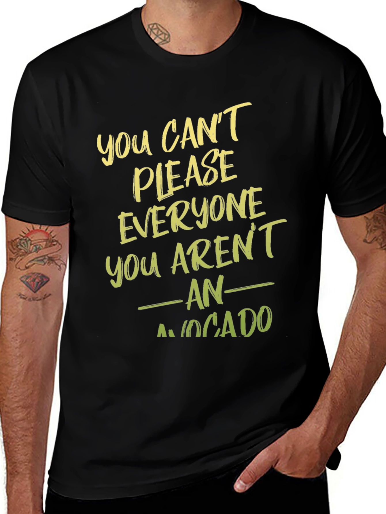 Humorous Avocado Graphic T-Shirt