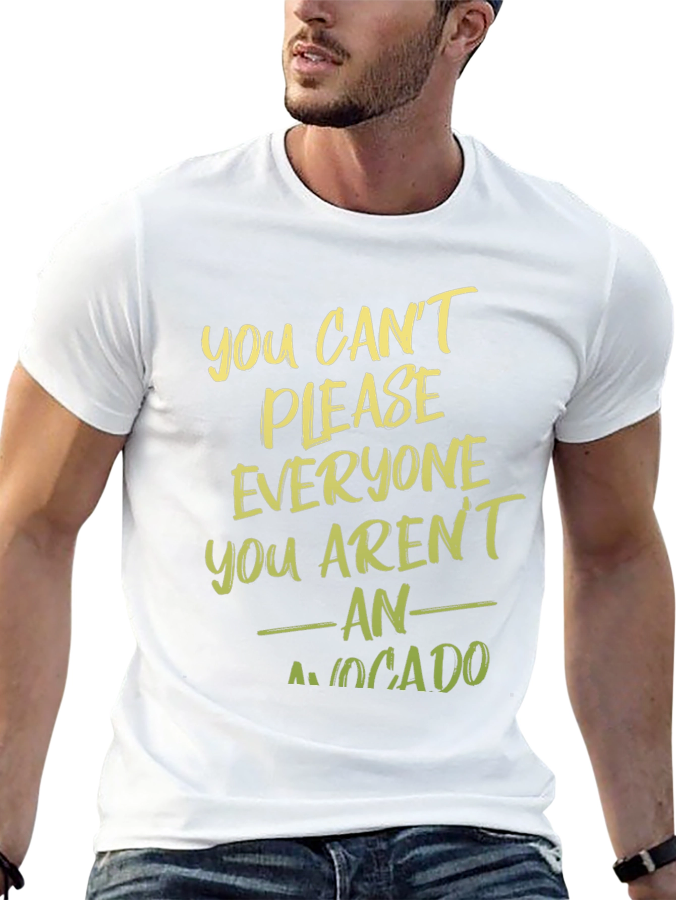 Humorous Avocado Graphic T-Shirt