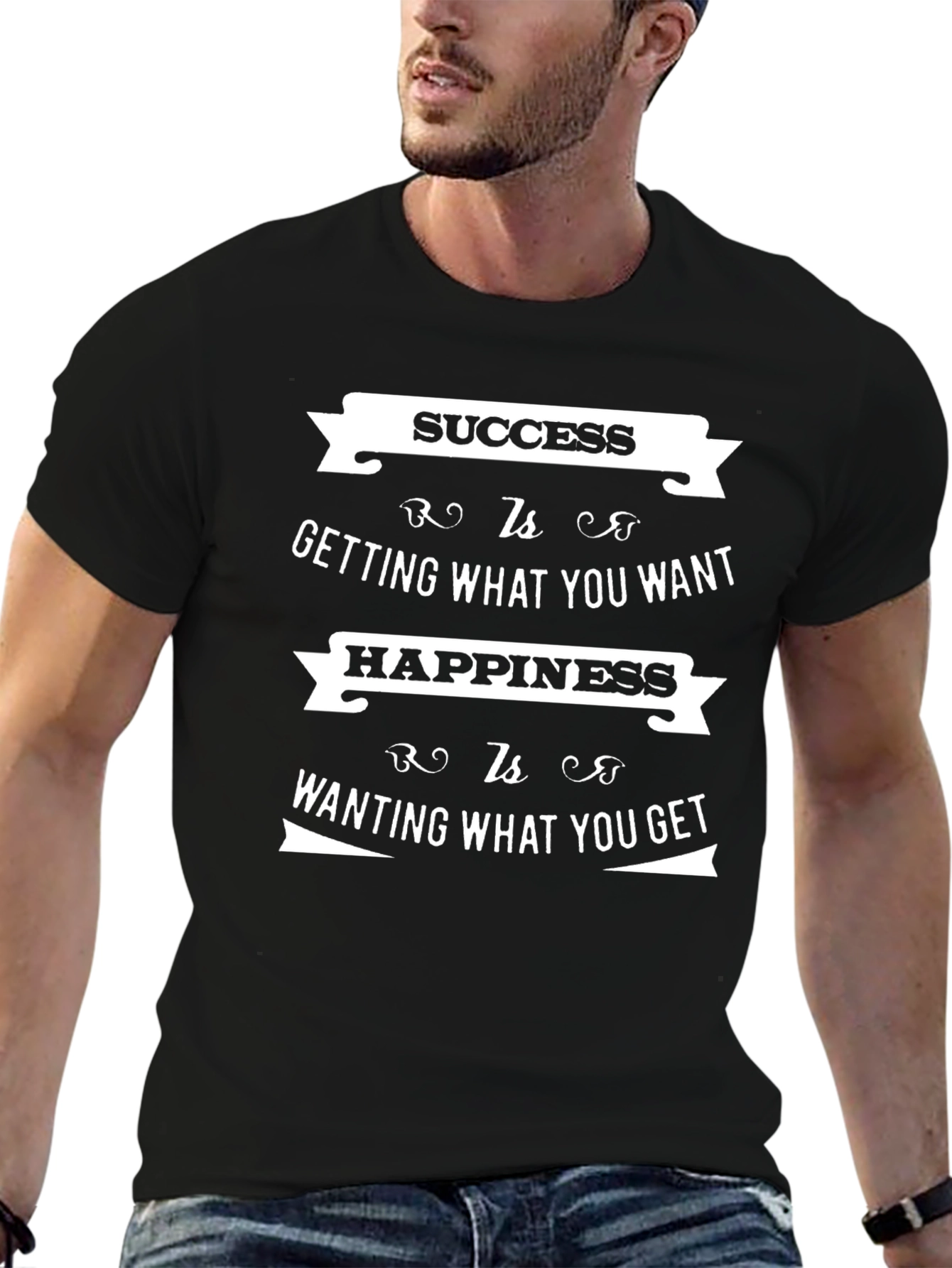 Success & Happiness Graphic T-Shirt - Inspirational Tee