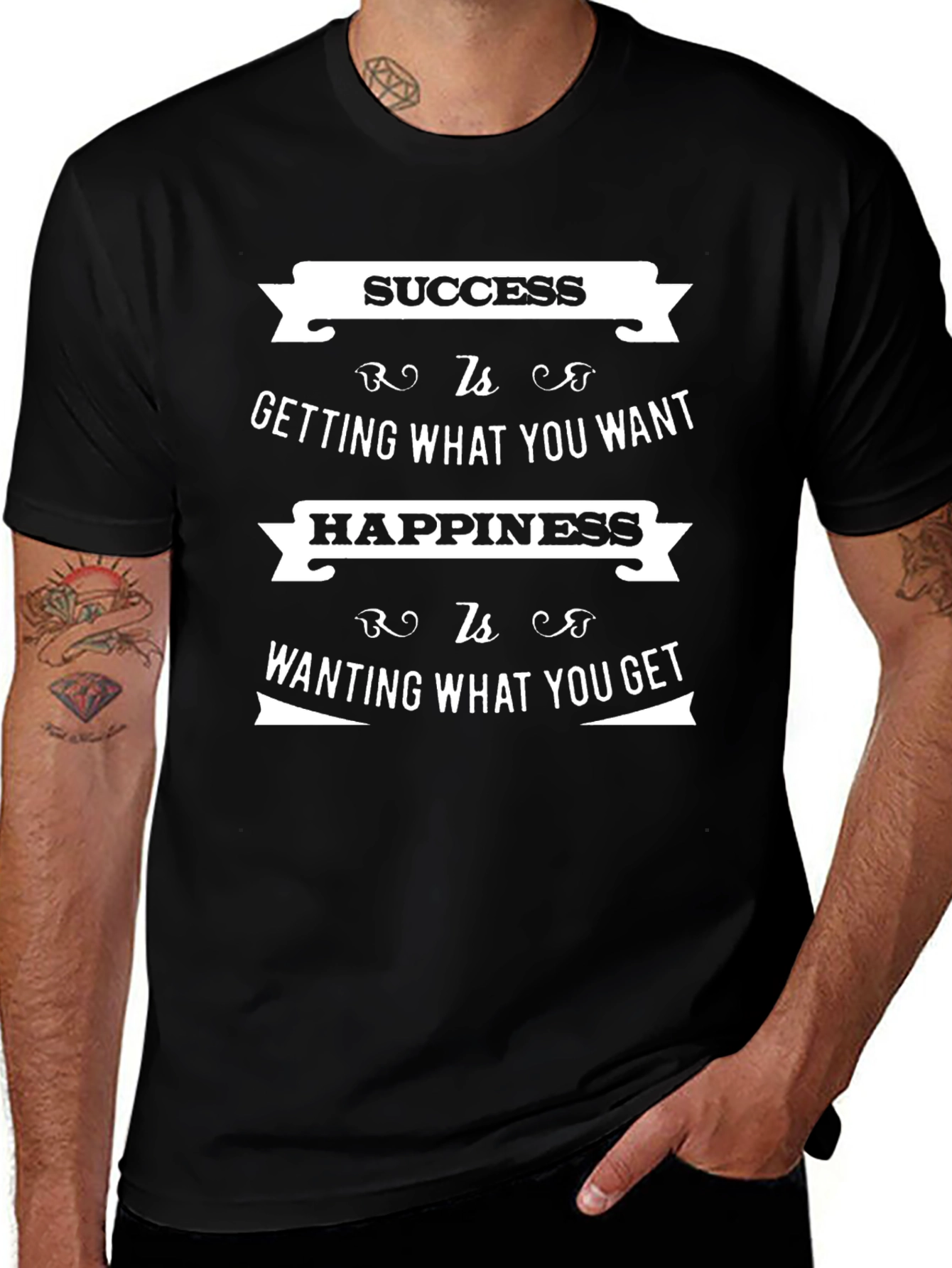 Success & Happiness Graphic T-Shirt - Inspirational Tee