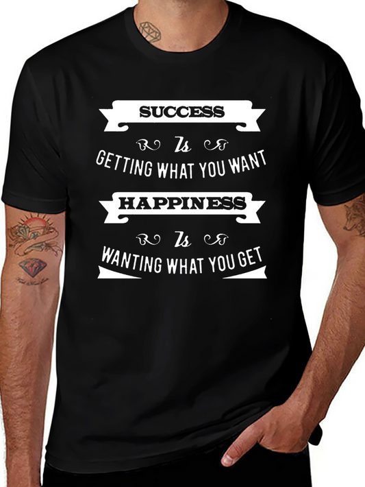 Success & Happiness Graphic T-Shirt - Inspirational Tee
