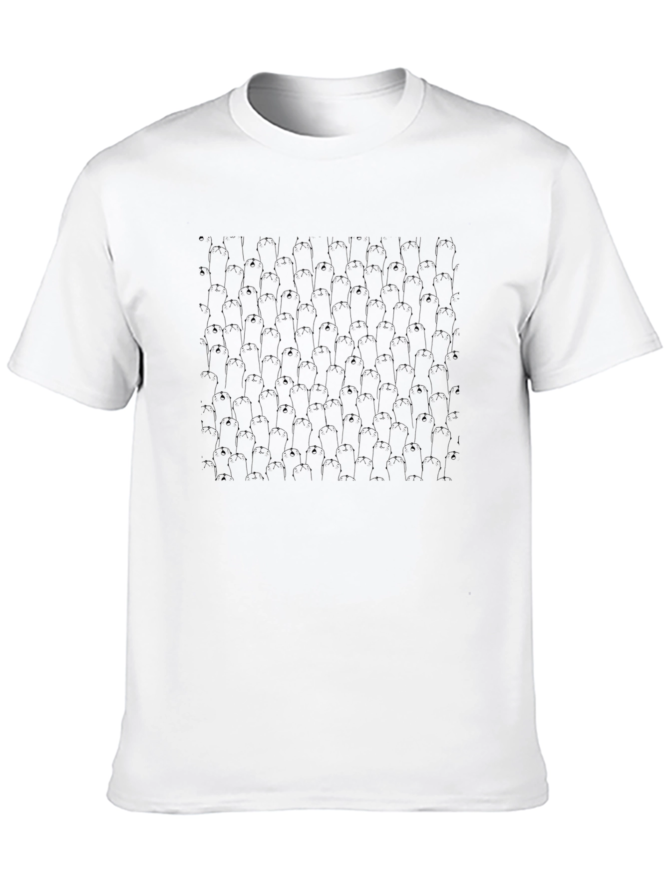 Unique Graphic Tee - Black Cat Crowd Design