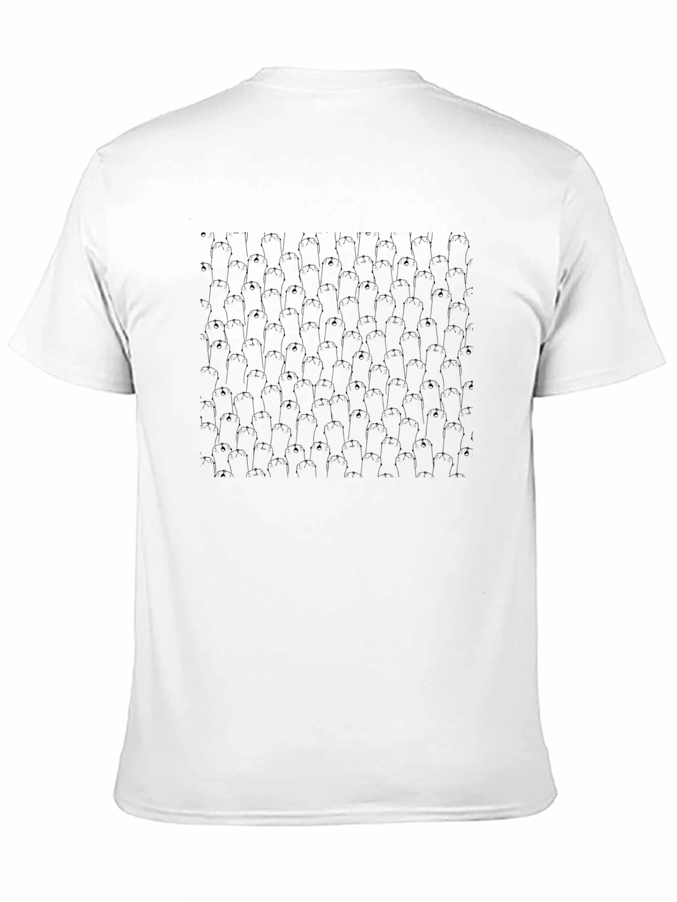 Unique Graphic Tee - Black Cat Crowd Design