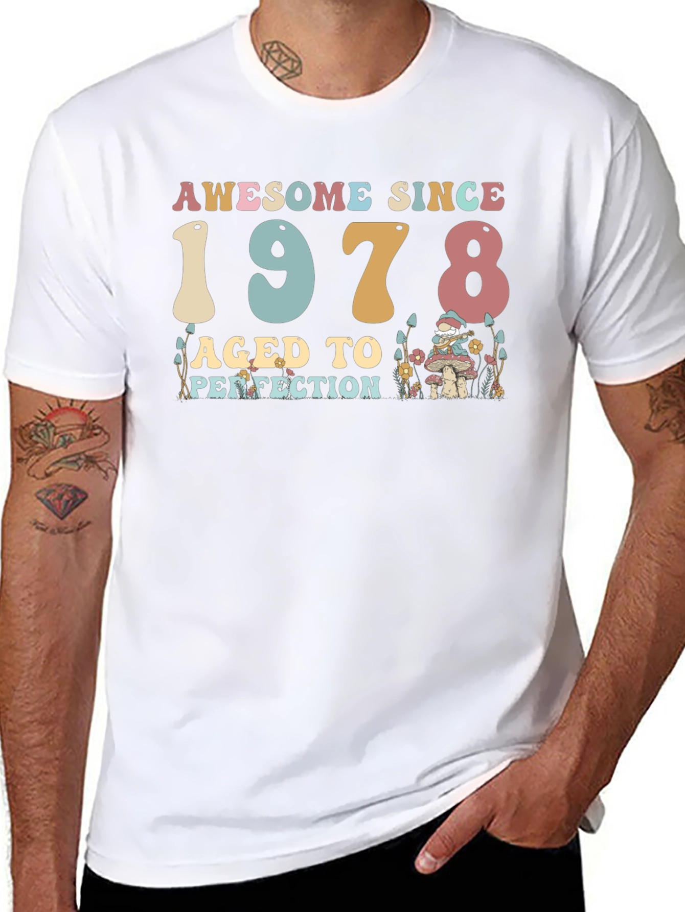 Awesome Since 1978 Black T-Shirt
