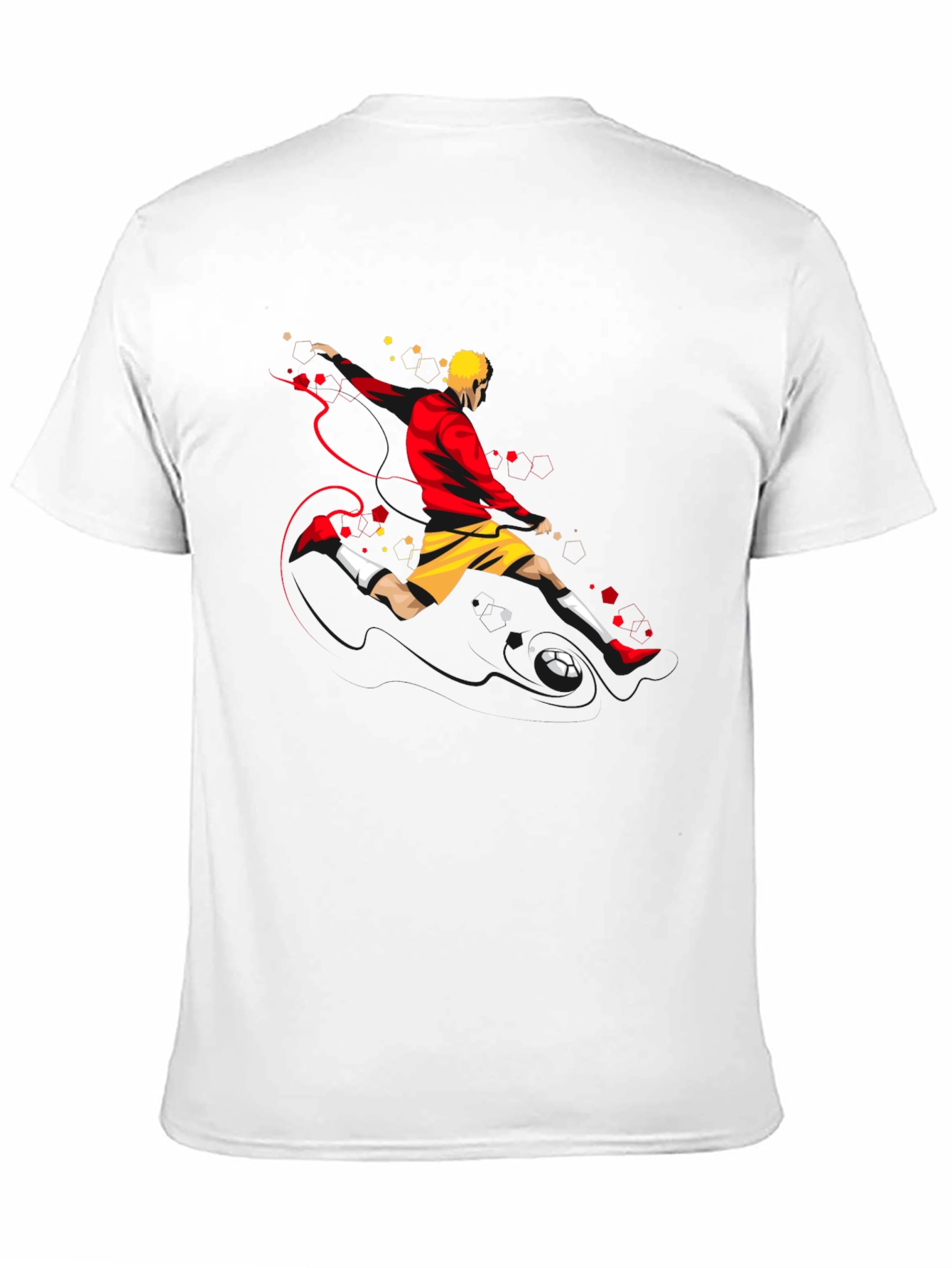 Mens Soccer Graphic Tee - Black Stylish Comfort