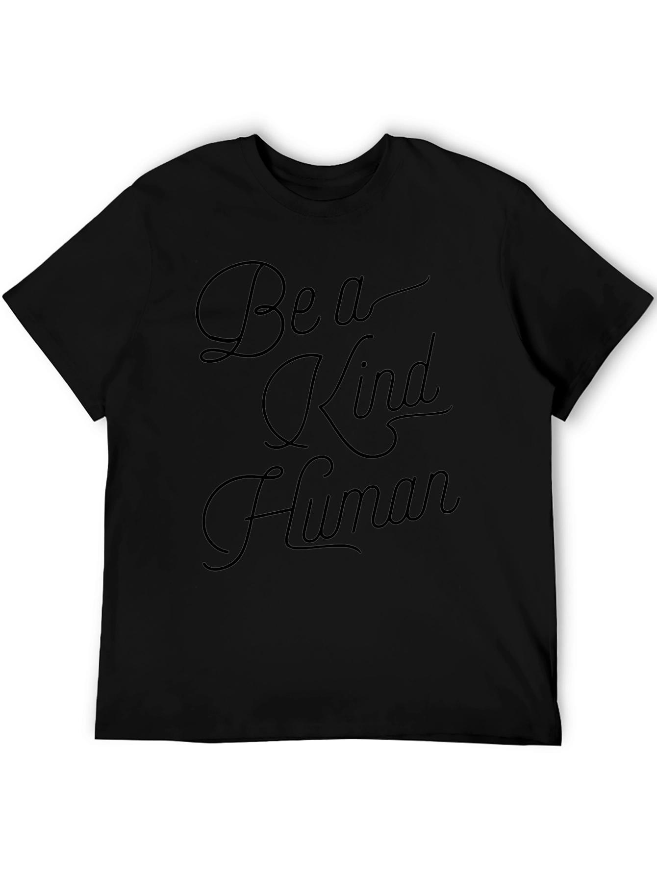 Be a Kind Human Graphic Tee - Black