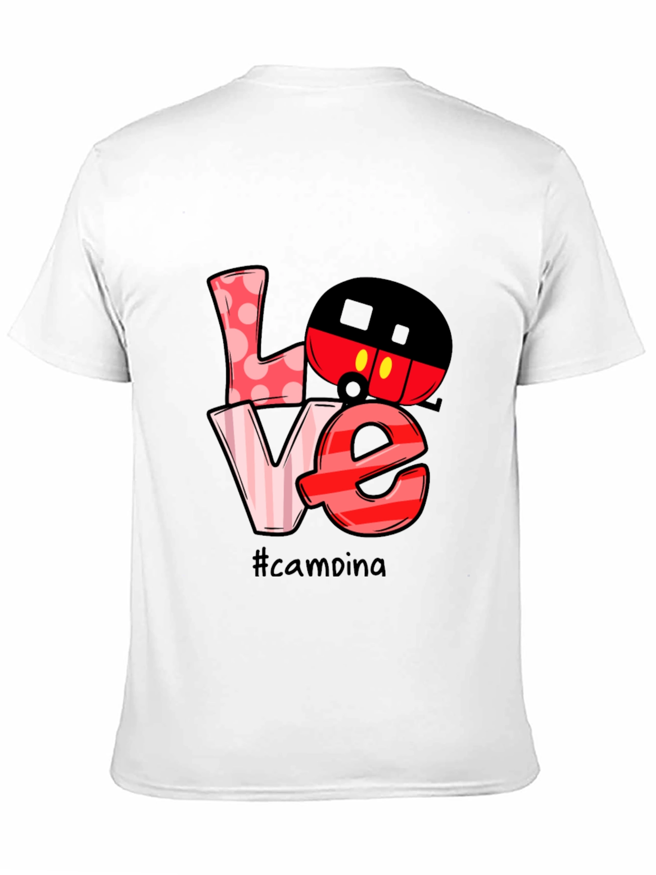 Camping Mickey Mouse Love Graphic T-Shirt