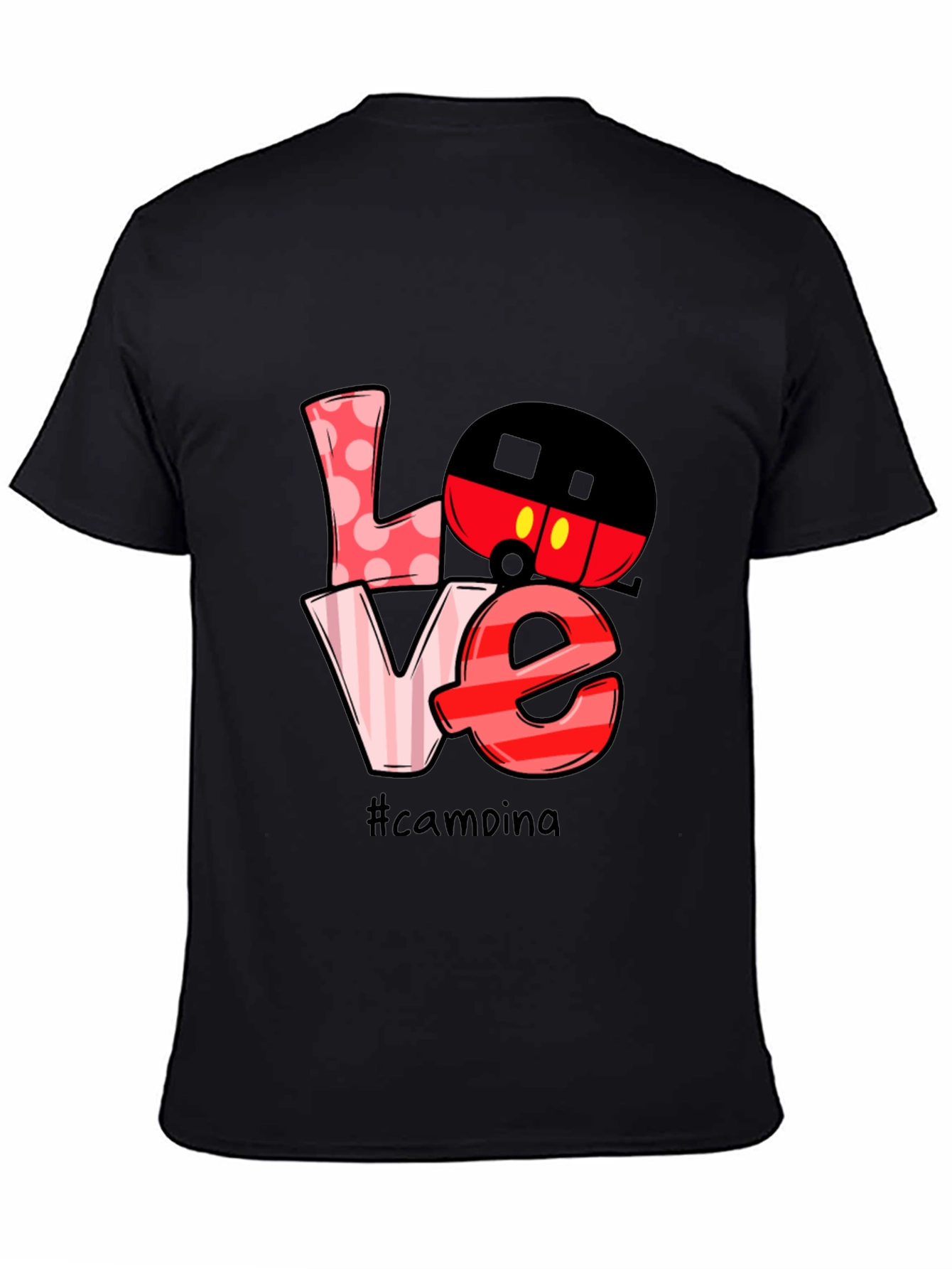 Camping Mickey Mouse Love Graphic T-Shirt