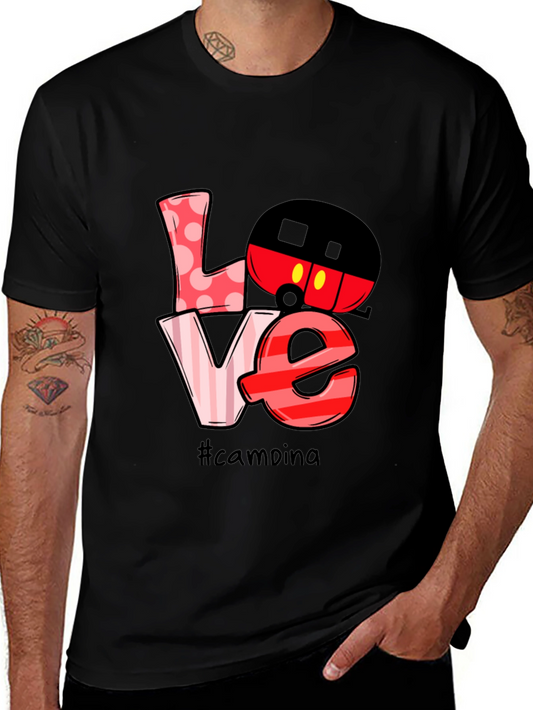 Camping Mickey Mouse Love Graphic T-Shirt