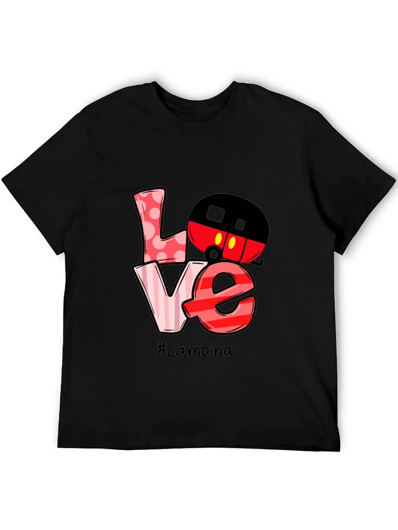 Camping Mickey Mouse Love Graphic T-Shirt