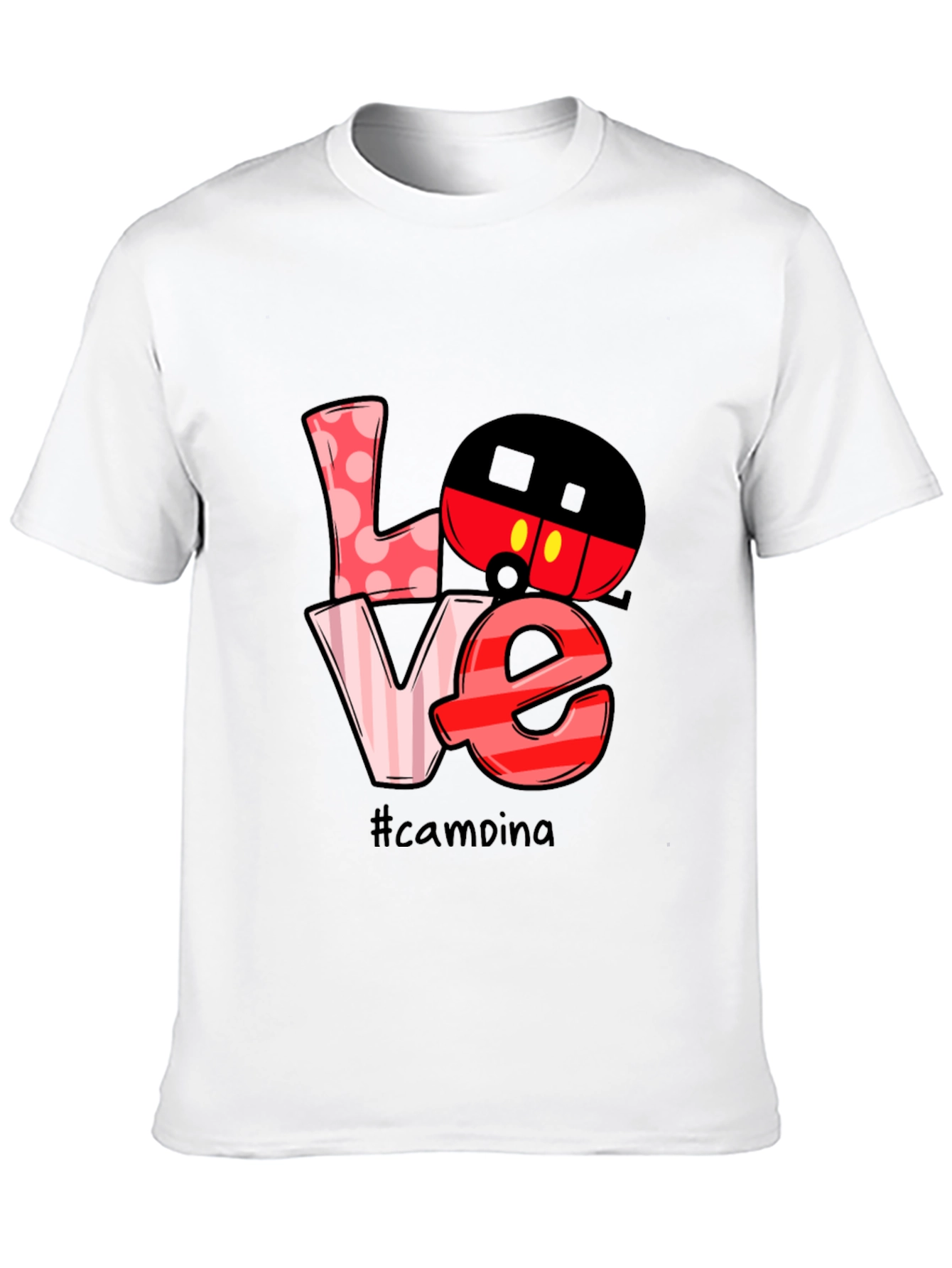 Camping Mickey Mouse Love Graphic T-Shirt