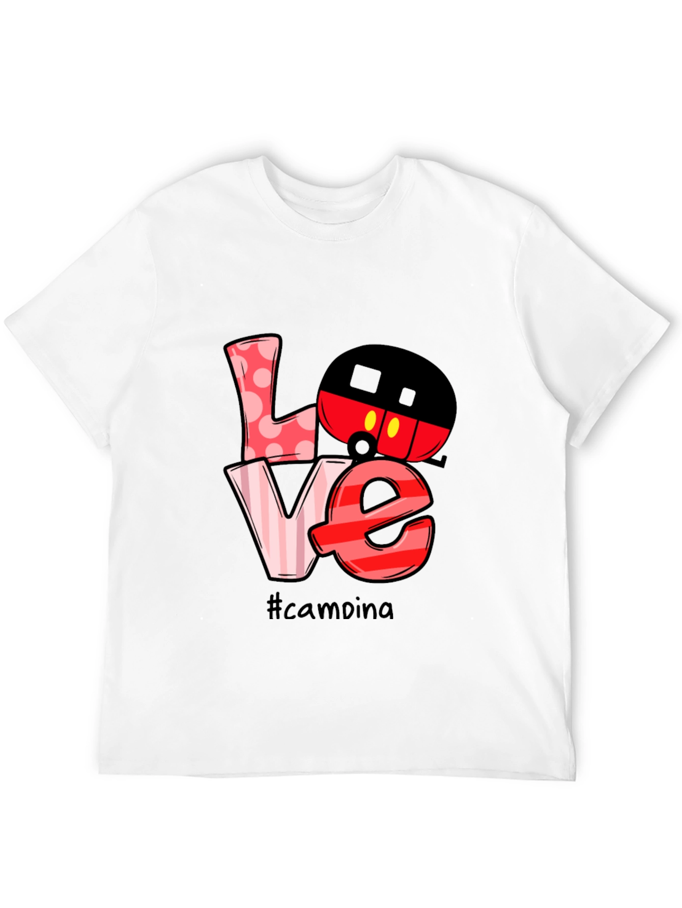 Camping Mickey Mouse Love Graphic T-Shirt
