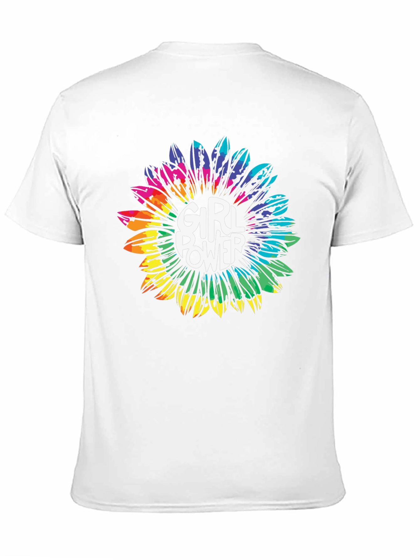 Girl Power Sunflower Graphic Tee - Black T-Shirt