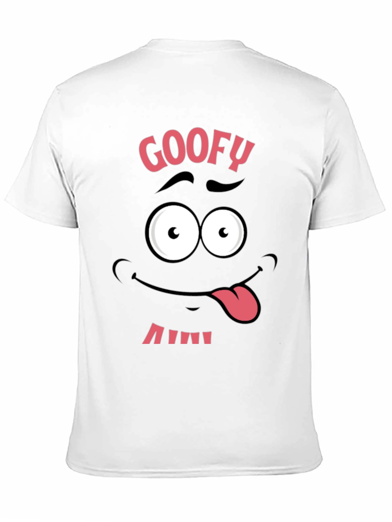 Funny Goofy Face Graphic Tee - Black