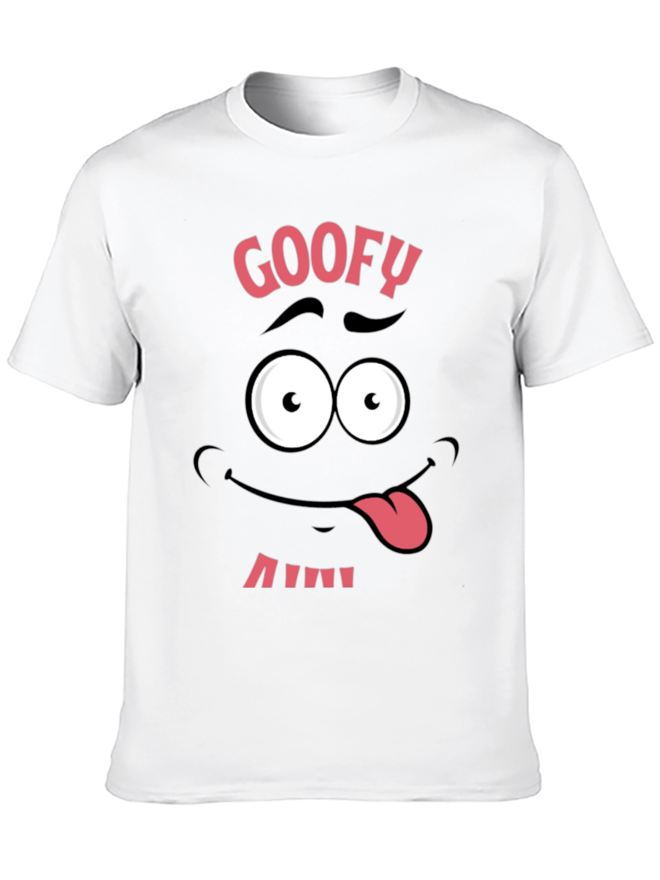 Funny Goofy Face Graphic Tee - Black