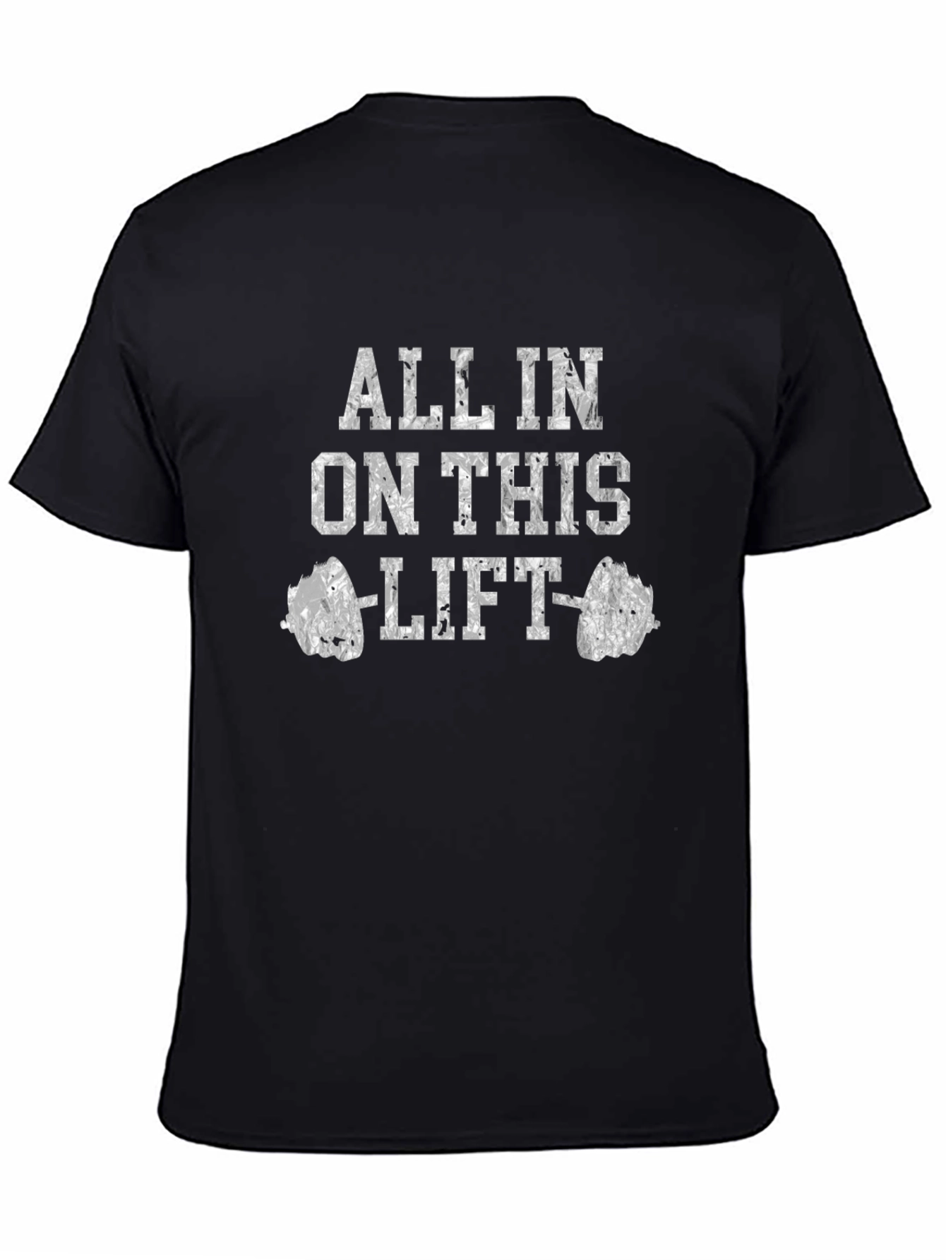 All In On This Lift Black Graphic T-Shirt