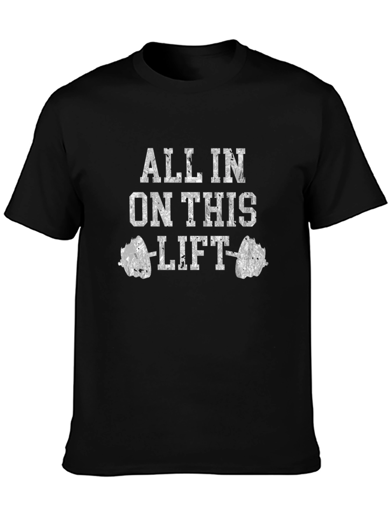 All In On This Lift Black Graphic T-Shirt