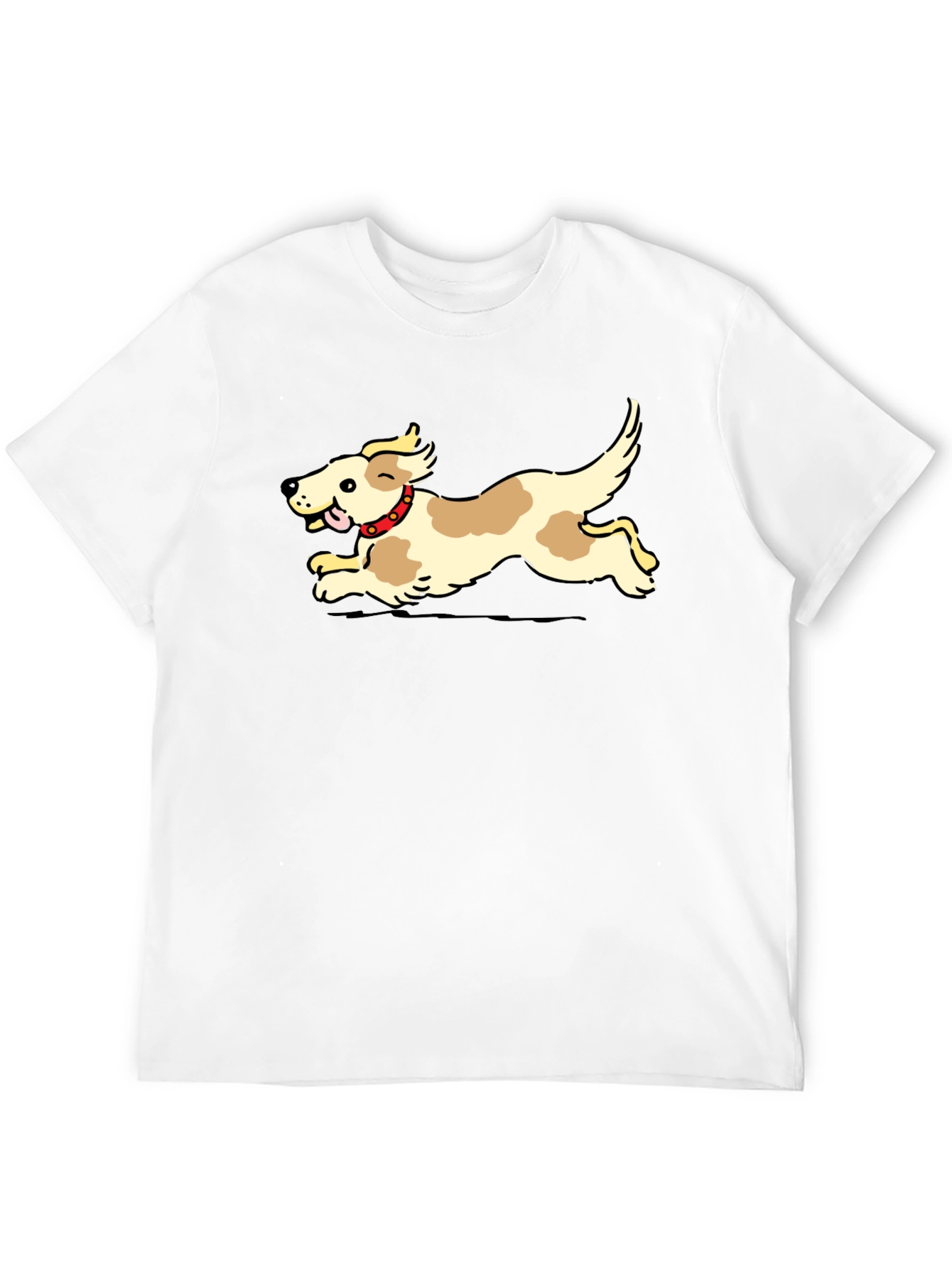 Dog Graphic Black T-Shirt - Playful Pup Tee