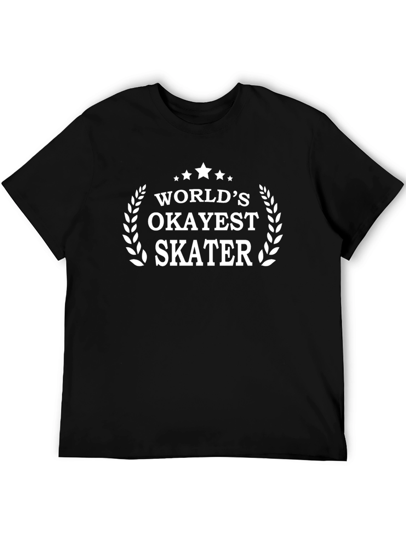 Worlds Okayest Skater T-Shirt - Funny Skateboard Tee