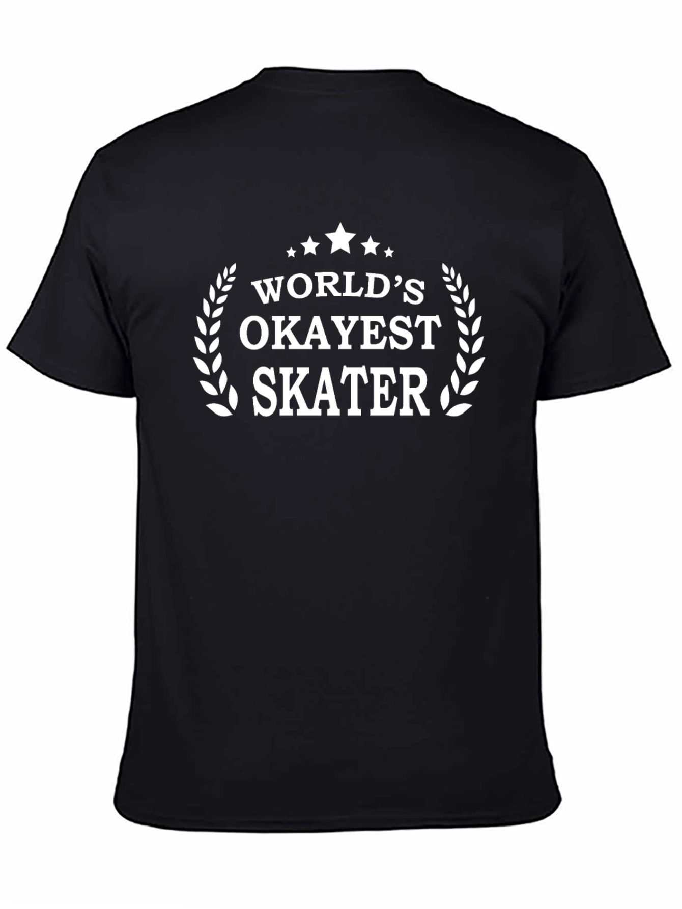 Worlds Okayest Skater T-Shirt - Funny Skateboard Tee