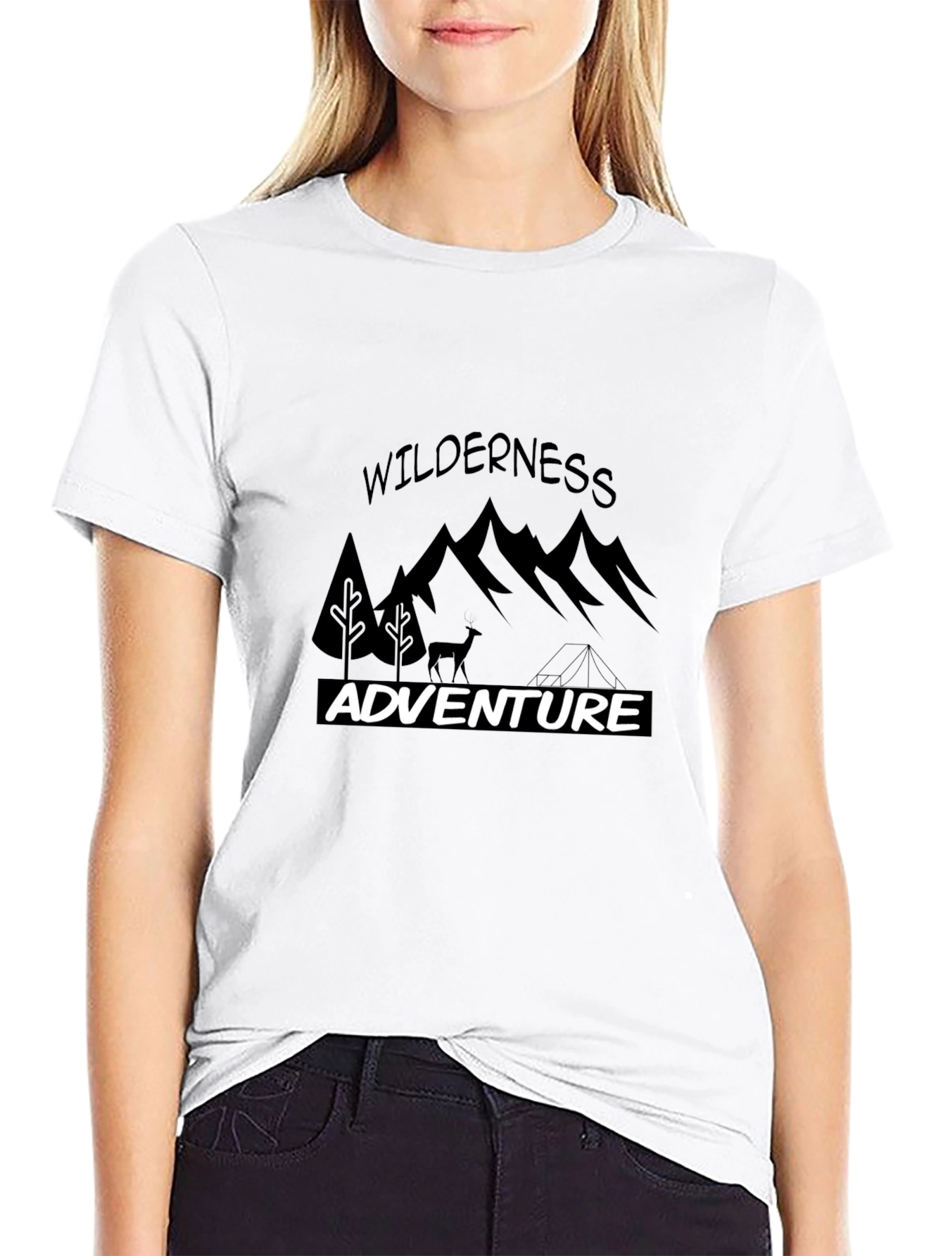 Wilderness Adventure Graphic Tee - Black