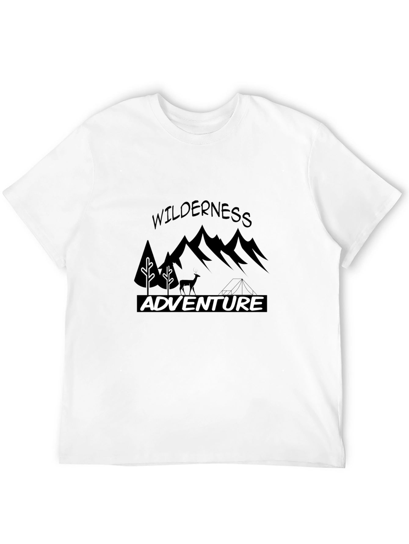 Wilderness Adventure Graphic Tee - Black