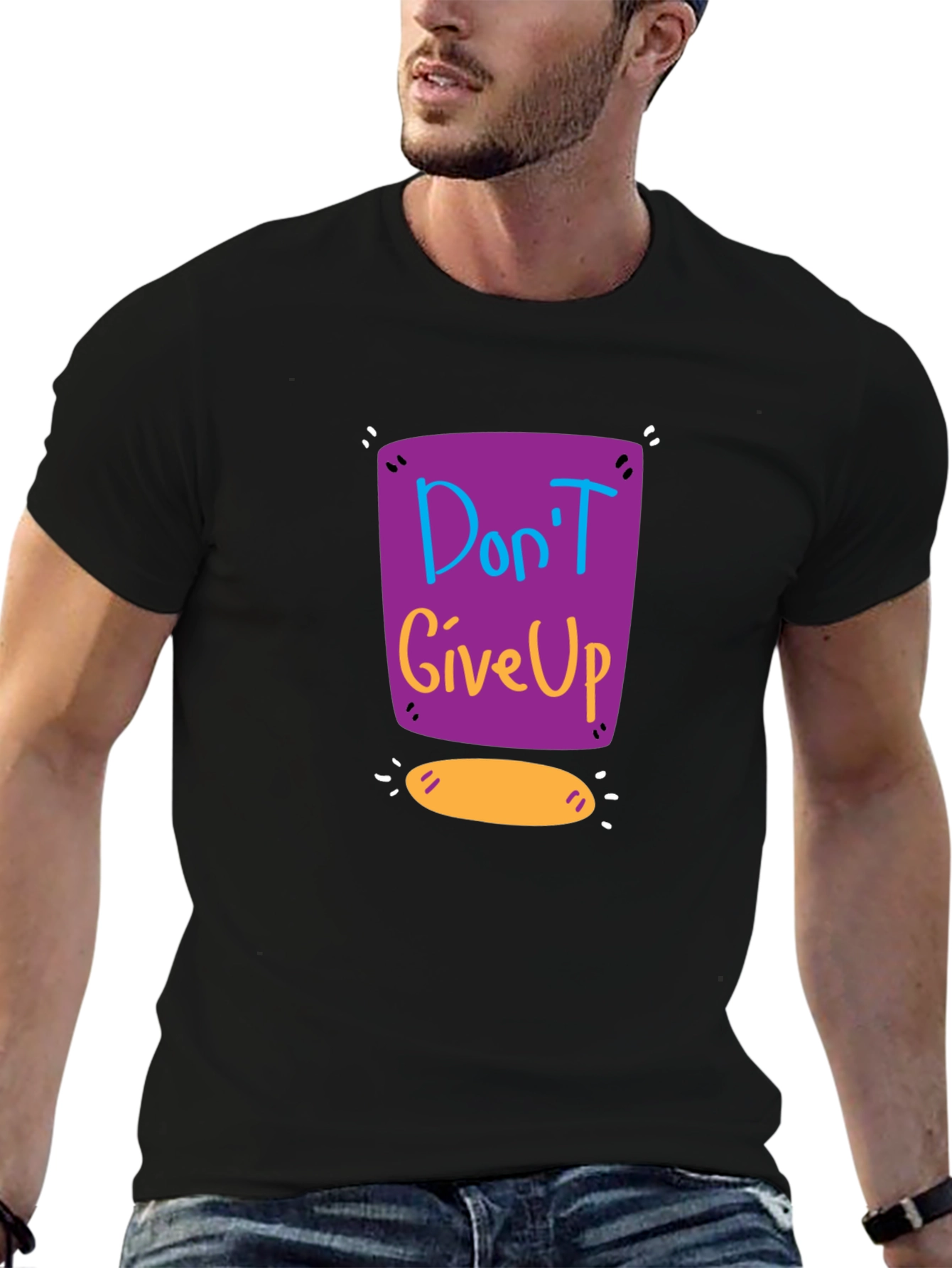 Dont Give Up Graphic Tee - Motivational Shirt