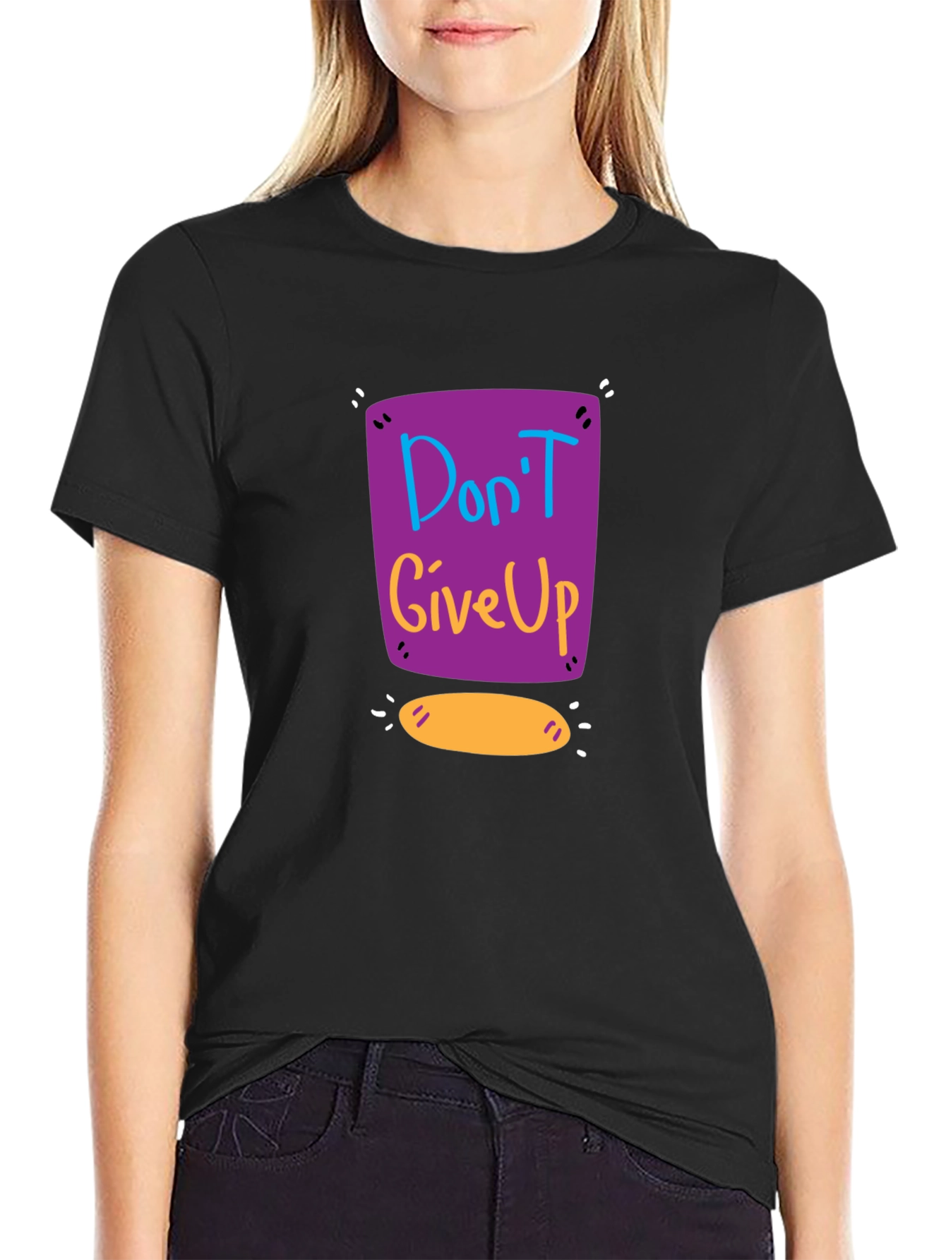 Dont Give Up Graphic Tee - Motivational Shirt