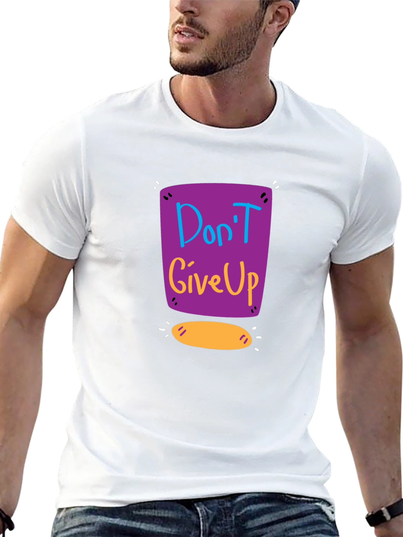 Dont Give Up Graphic Tee - Motivational Shirt