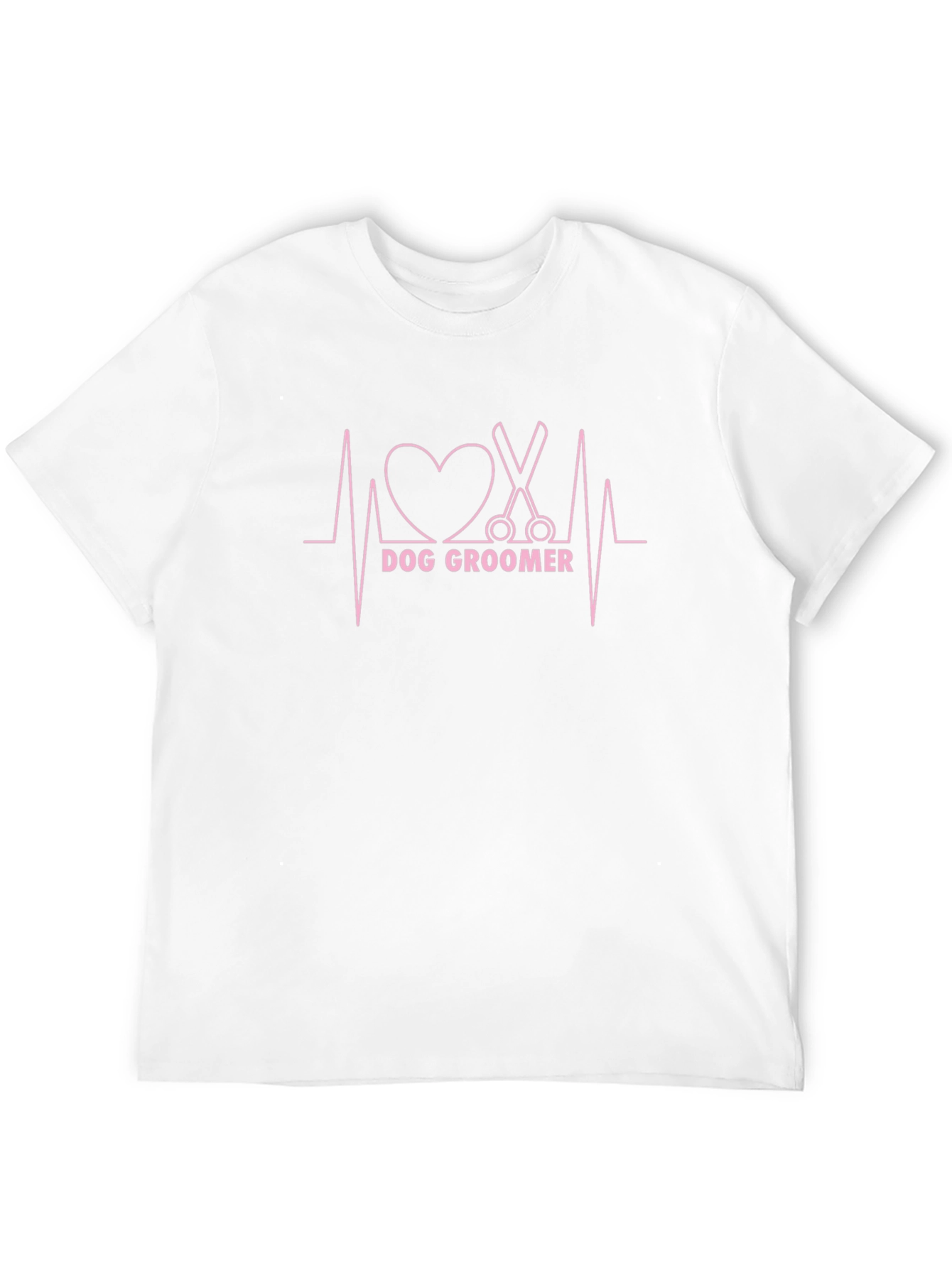 Dog Groomer Heartbeat T-Shirt
