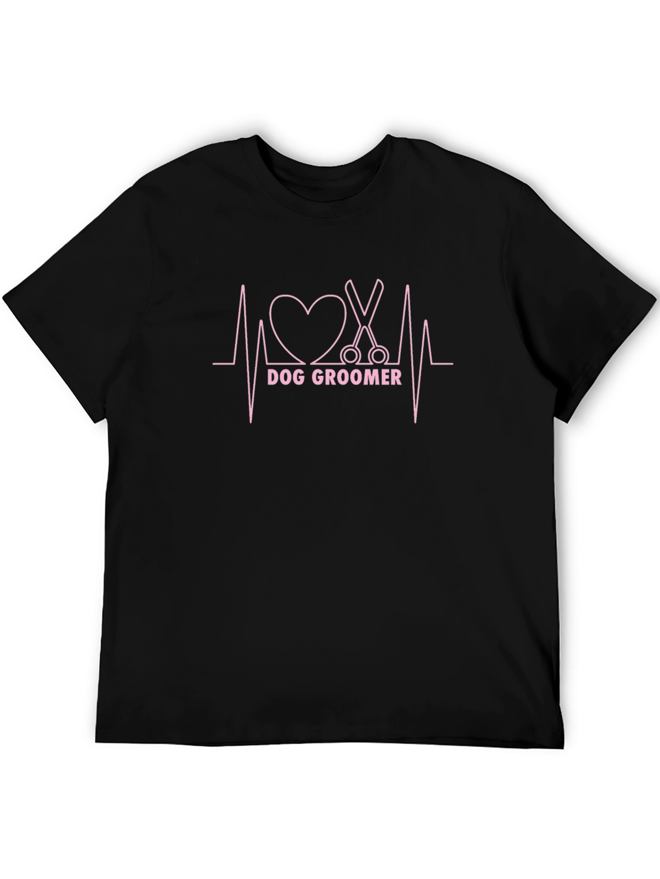 Dog Groomer Heartbeat T-Shirt