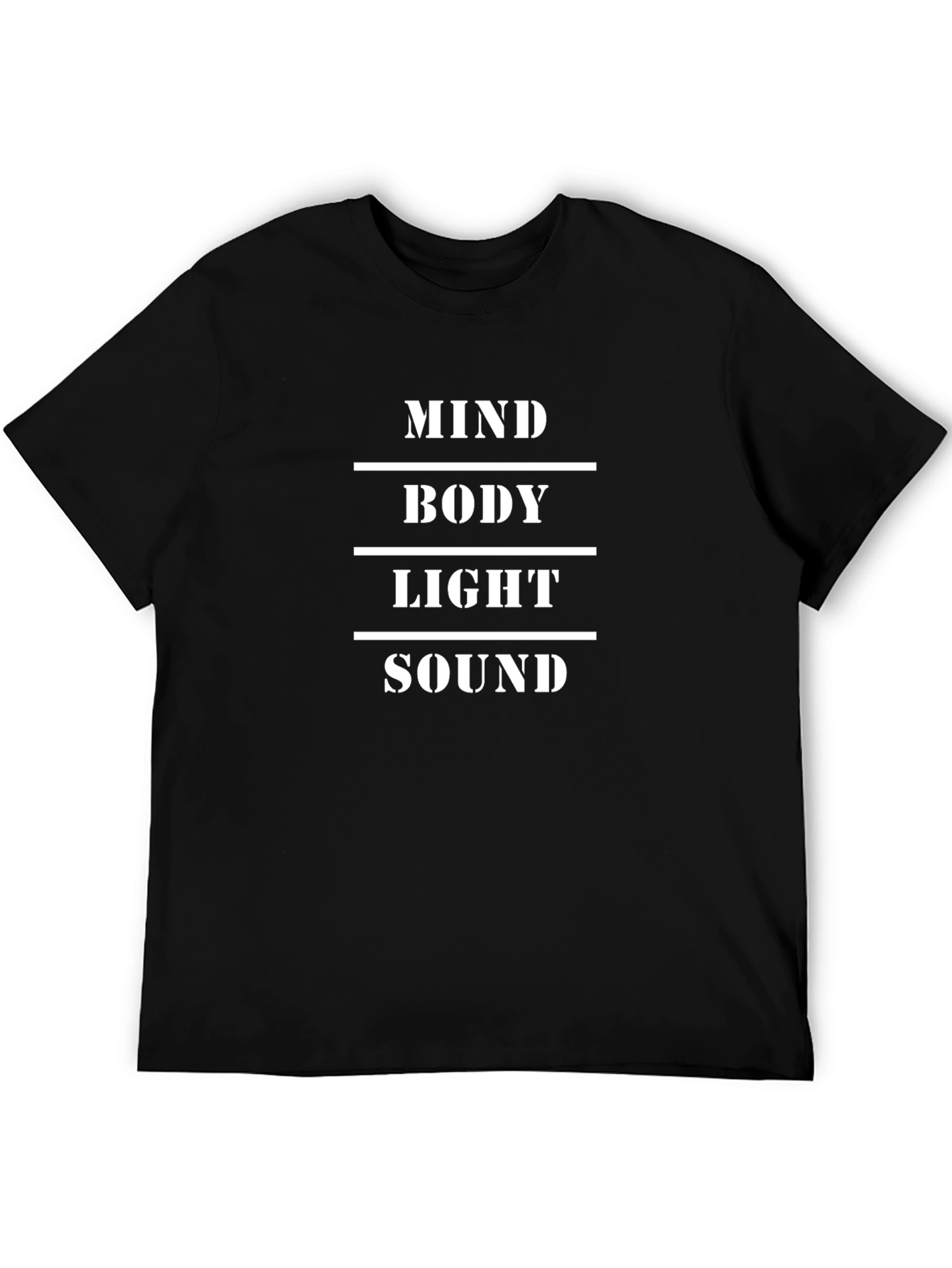 Mind Body Light Sound Tee - Black