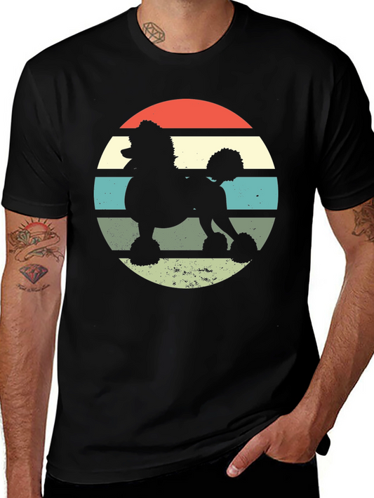 Retro Poodle T-Shirt - Vintage Dog Lover Tee