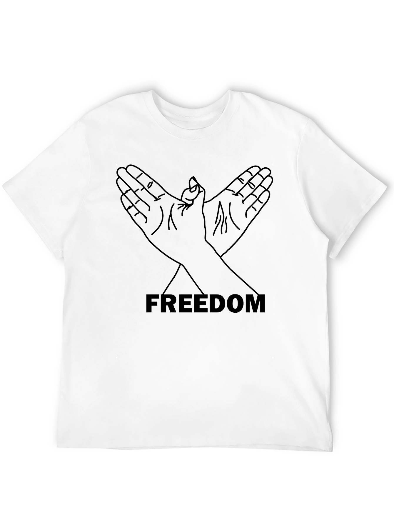 Freedom Dove Hand Sign Graphic Tee
