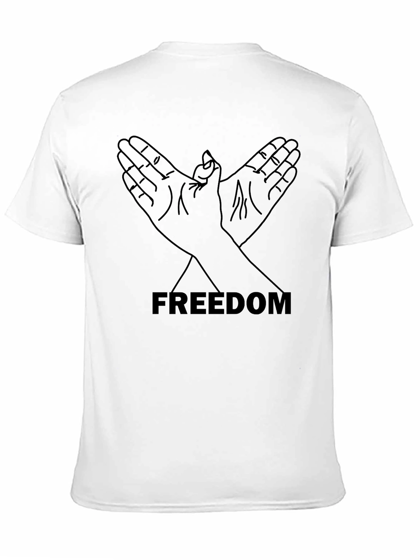 Freedom Dove Hand Sign Graphic Tee