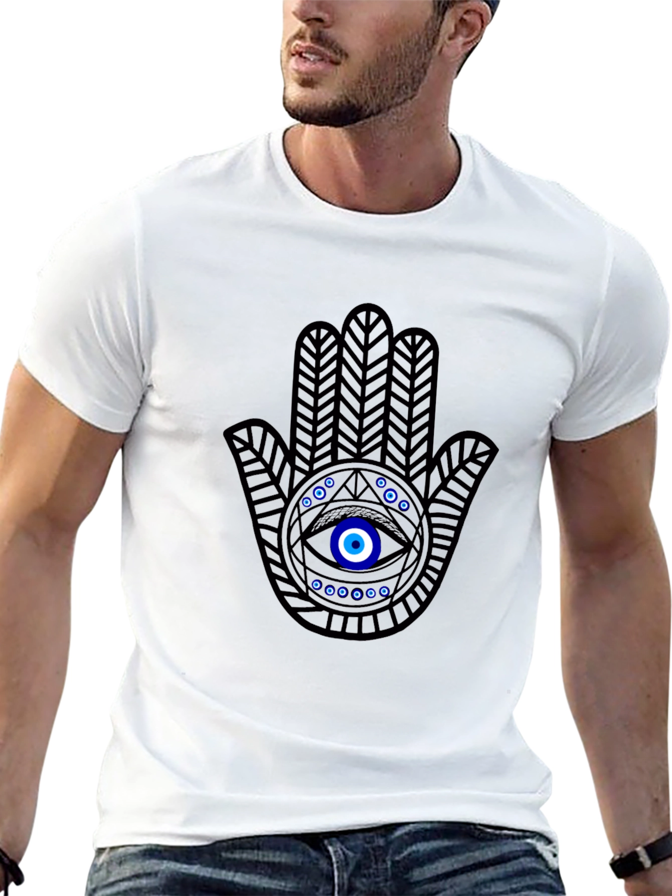 Hamsa Hand Evil Eye Graphic Tee