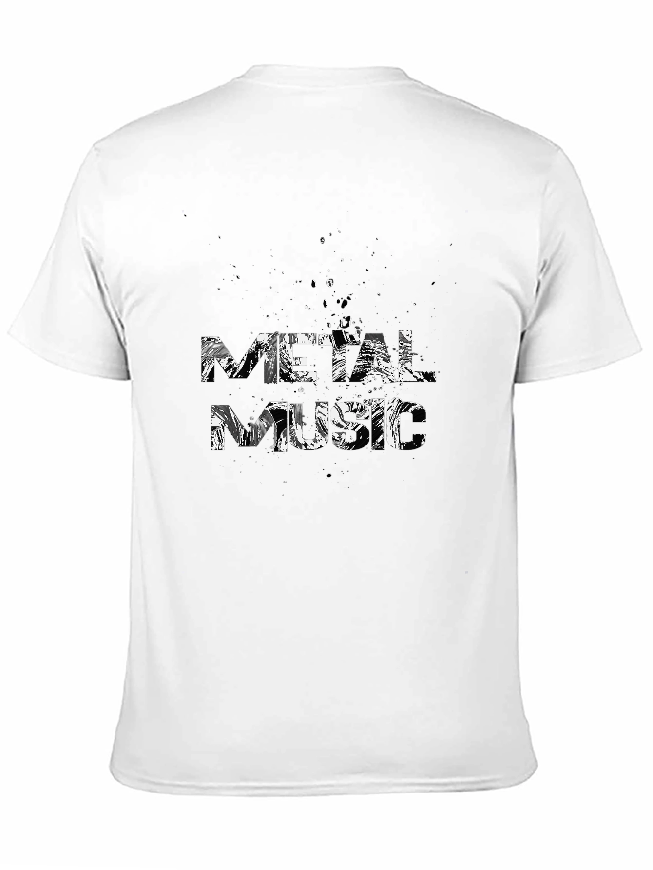 Metal Music T-Shirt - Black Cotton Graphic Tee