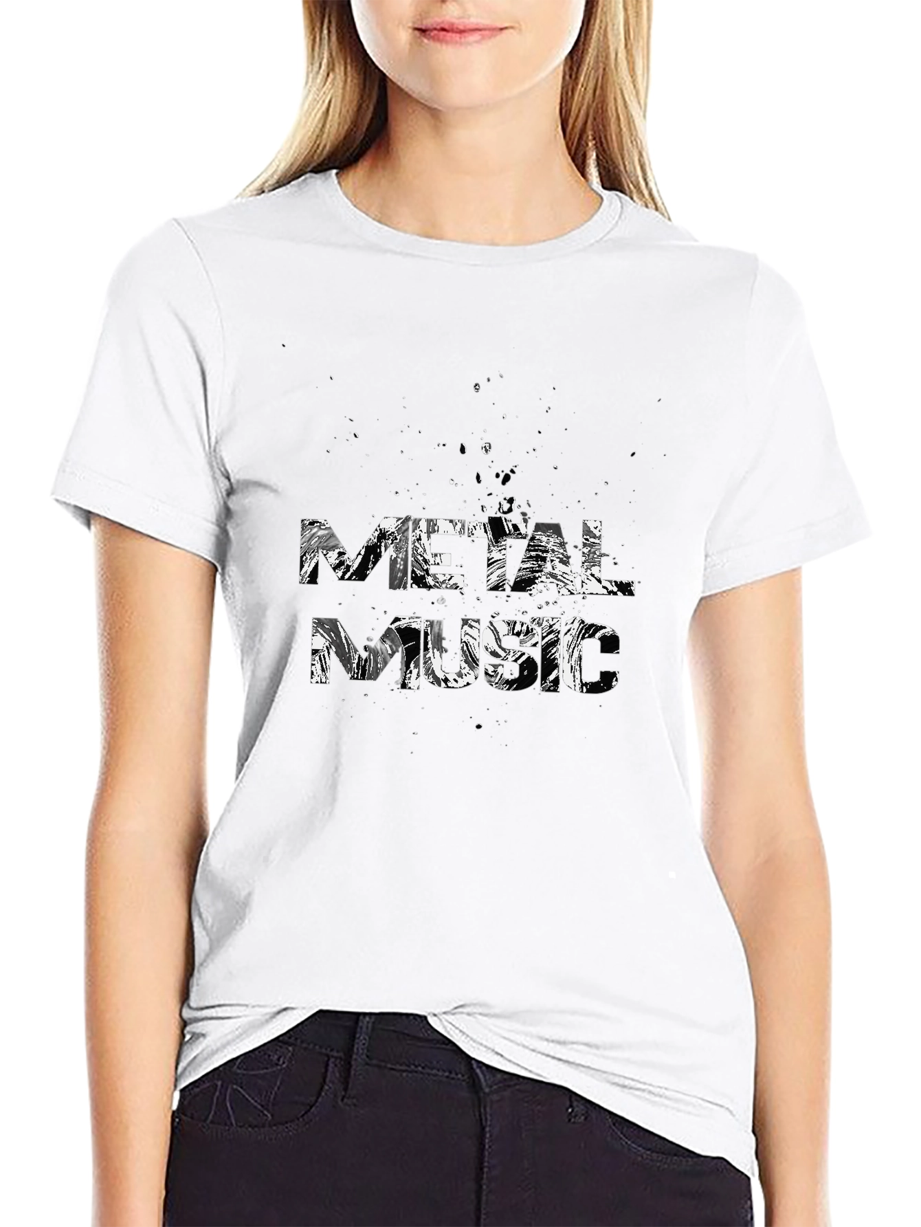 Metal Music T-Shirt - Black Cotton Graphic Tee